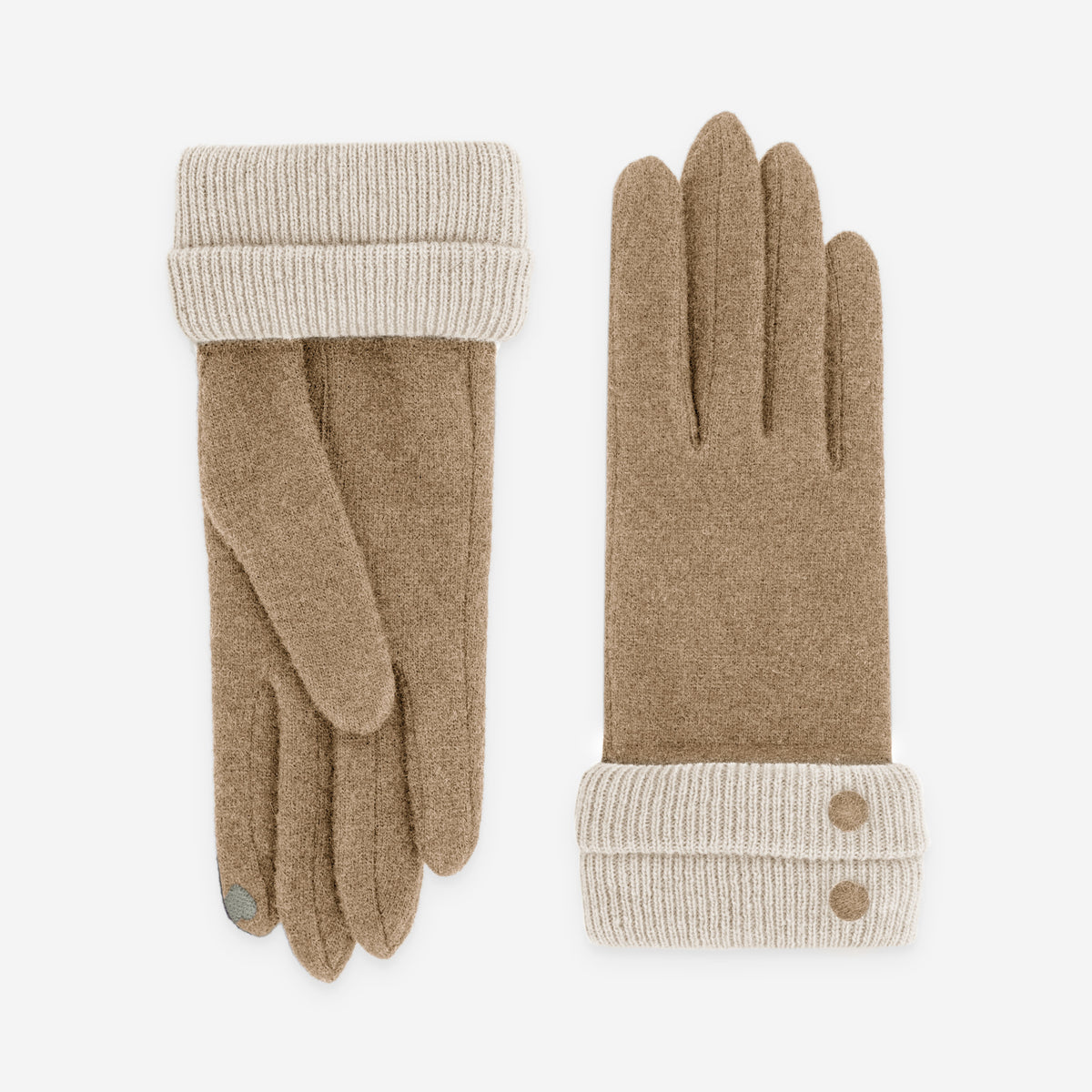 Gants femme 80% laine 20% nylon- Tactile- 31195NF