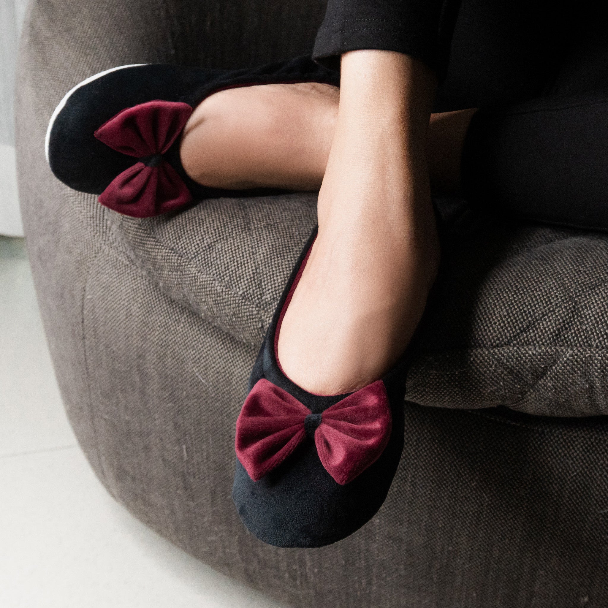 Velours kamerballerina's – CF0148