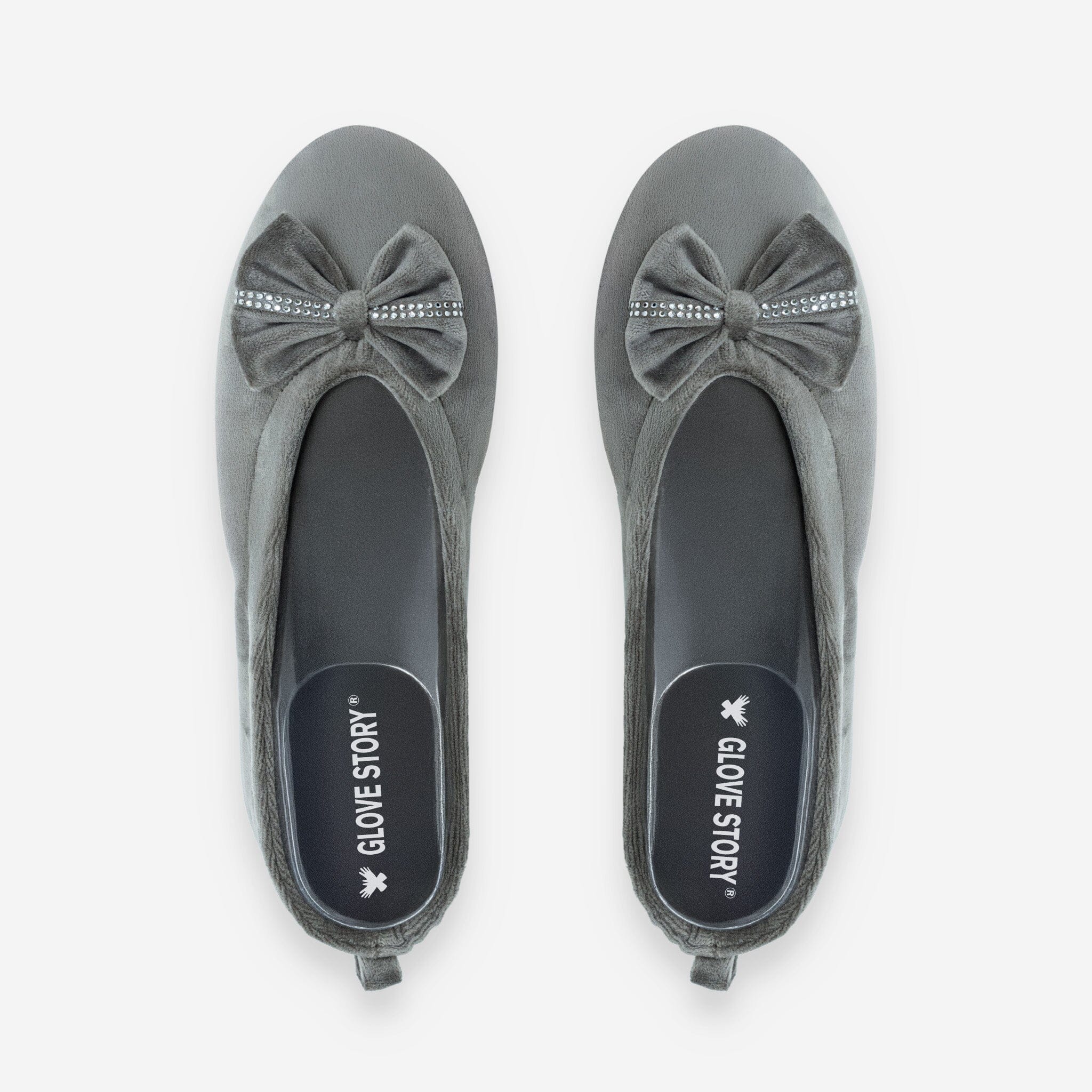 Ballerines d'intérieur en velours-CF0149 Ballerines d'interieur femme Glove Story Taupe S (35/36)