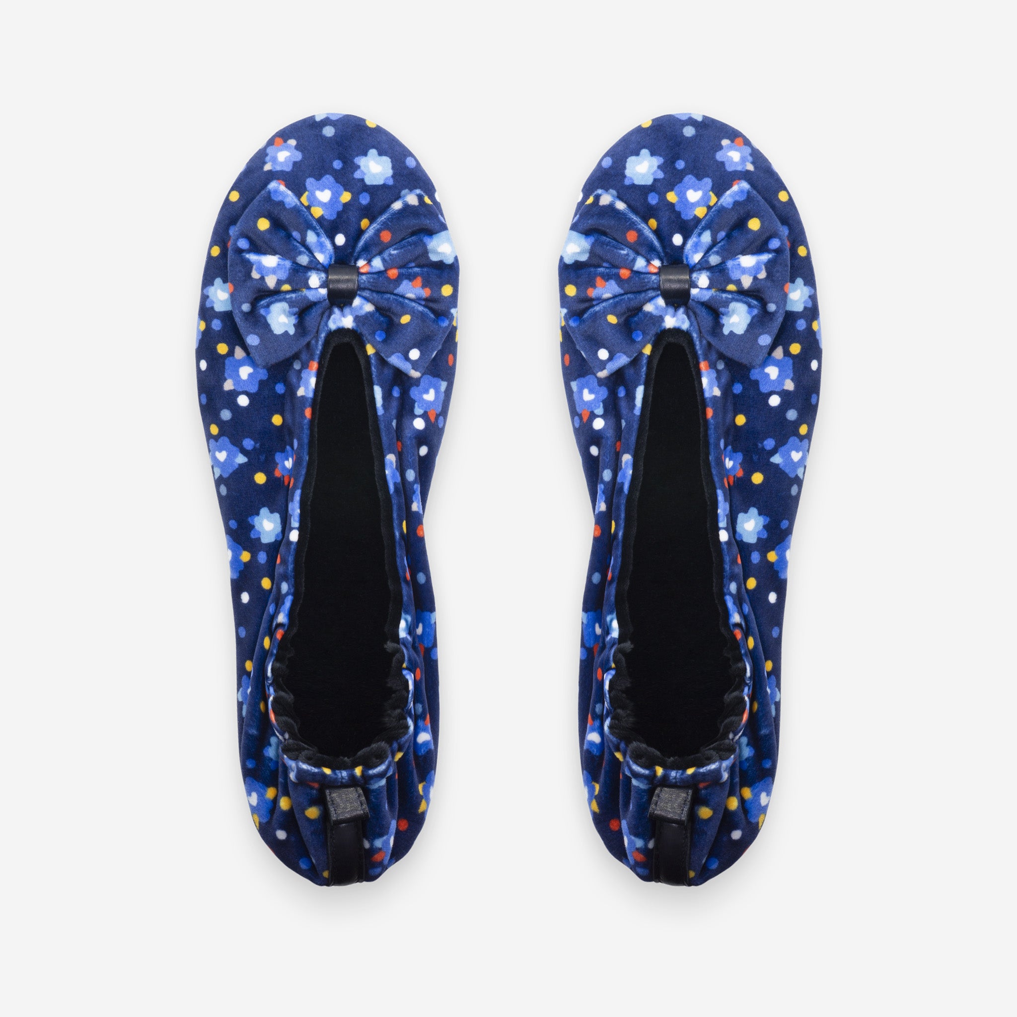 Ballerines d'intérieur en velours imprimé-CF0145 Ballerines d'interieur femme Glove Story Fleurs S (35/36)