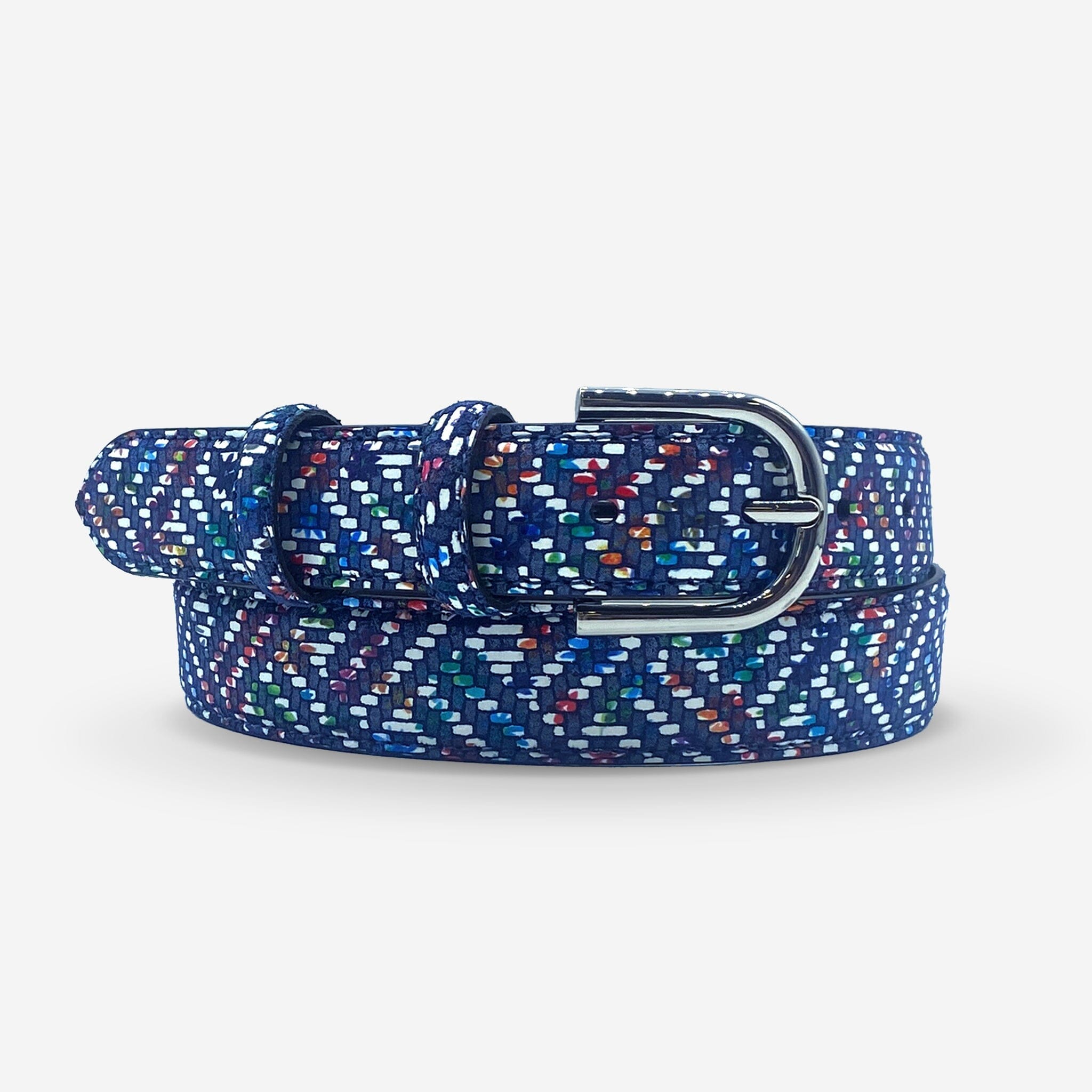 Ceinture cuir de vachette femme-Largeur 30mm-CTF001 Ceintures femme Glove Story BLUE JEAN 85/100 - 30
