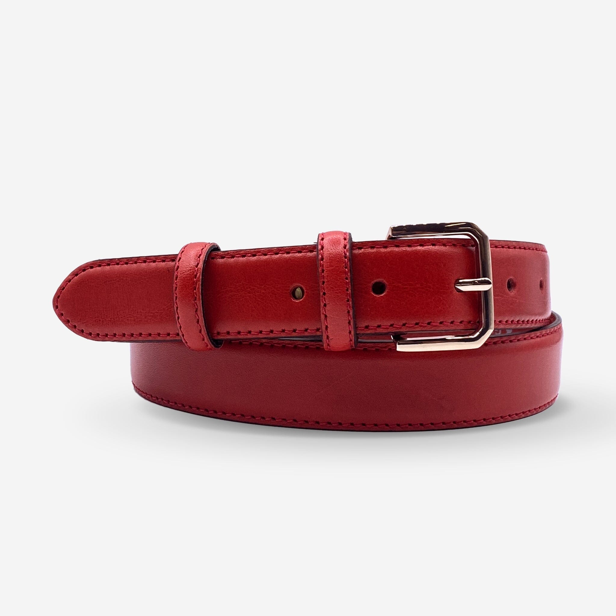 Ceinture cuir de vachette femme-Largeur 30mm-CTF014 Ceintures femme Glove Story ROUGE 85/100 - 30