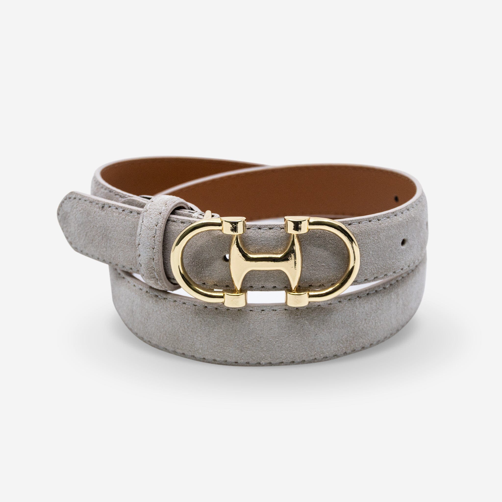 Ceinture cuir de vachette femme-Largeur 30mm-CTF063 Ceintures femme Glove Story Beige 85/100