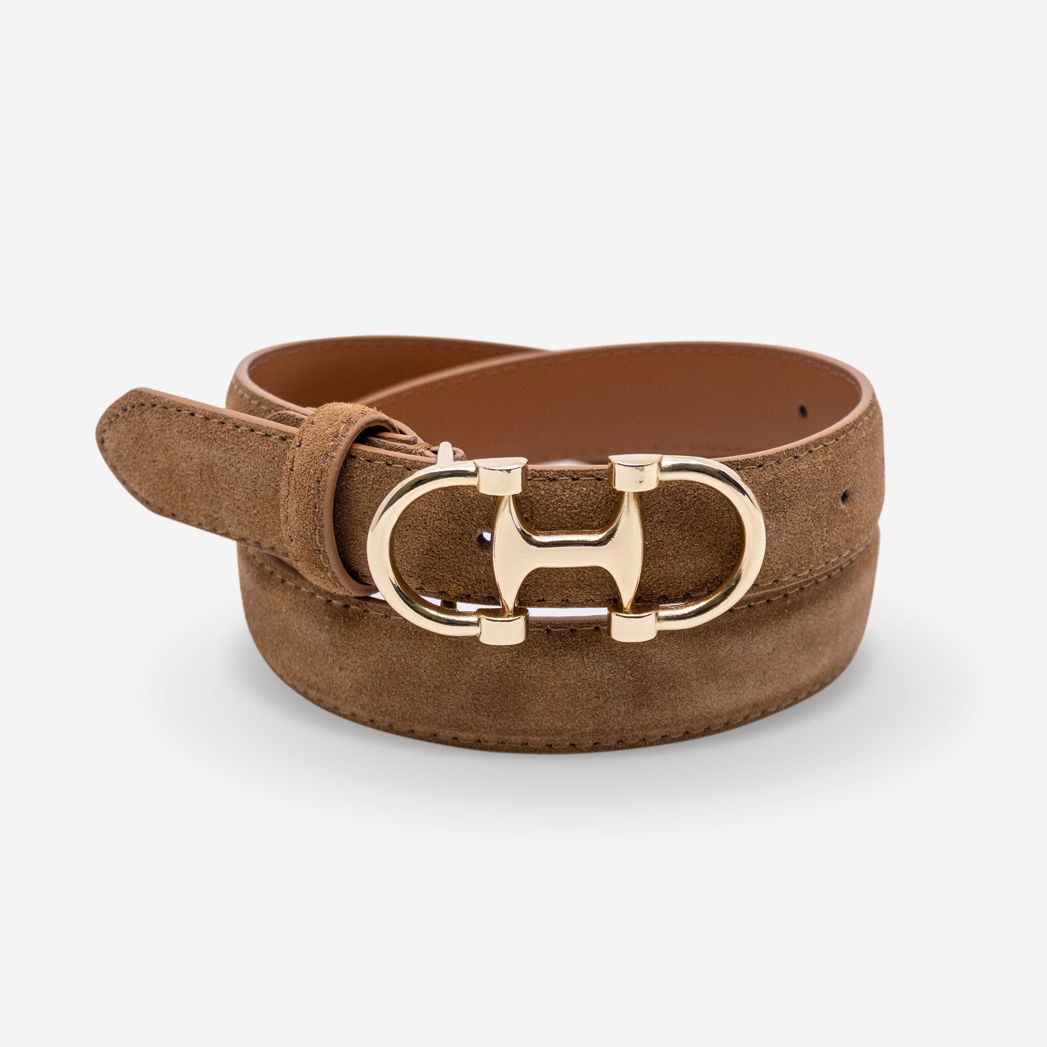 Ceinture cuir de vachette femme-Largeur 30mm-CTF063 Ceintures femme Glove Story Tabacco 85/100