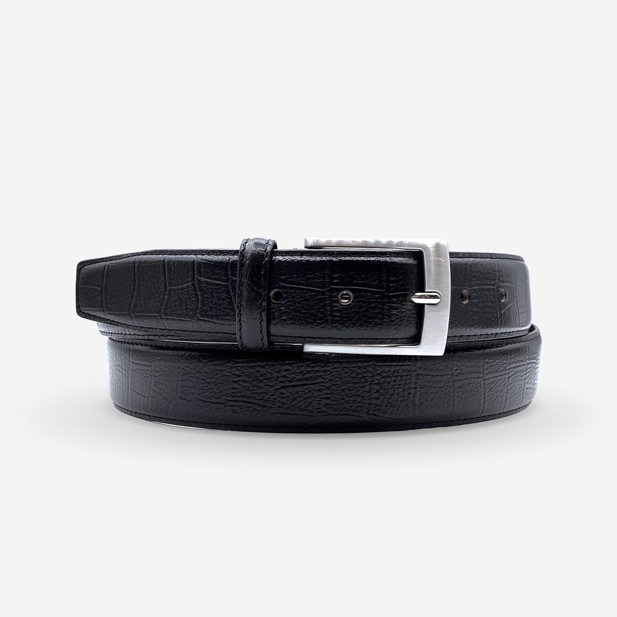 Ceinture cuir de vachette homme-Largeur 35mm-CT038 Ceintures homme Glove Story NOIR 115/130 - 35