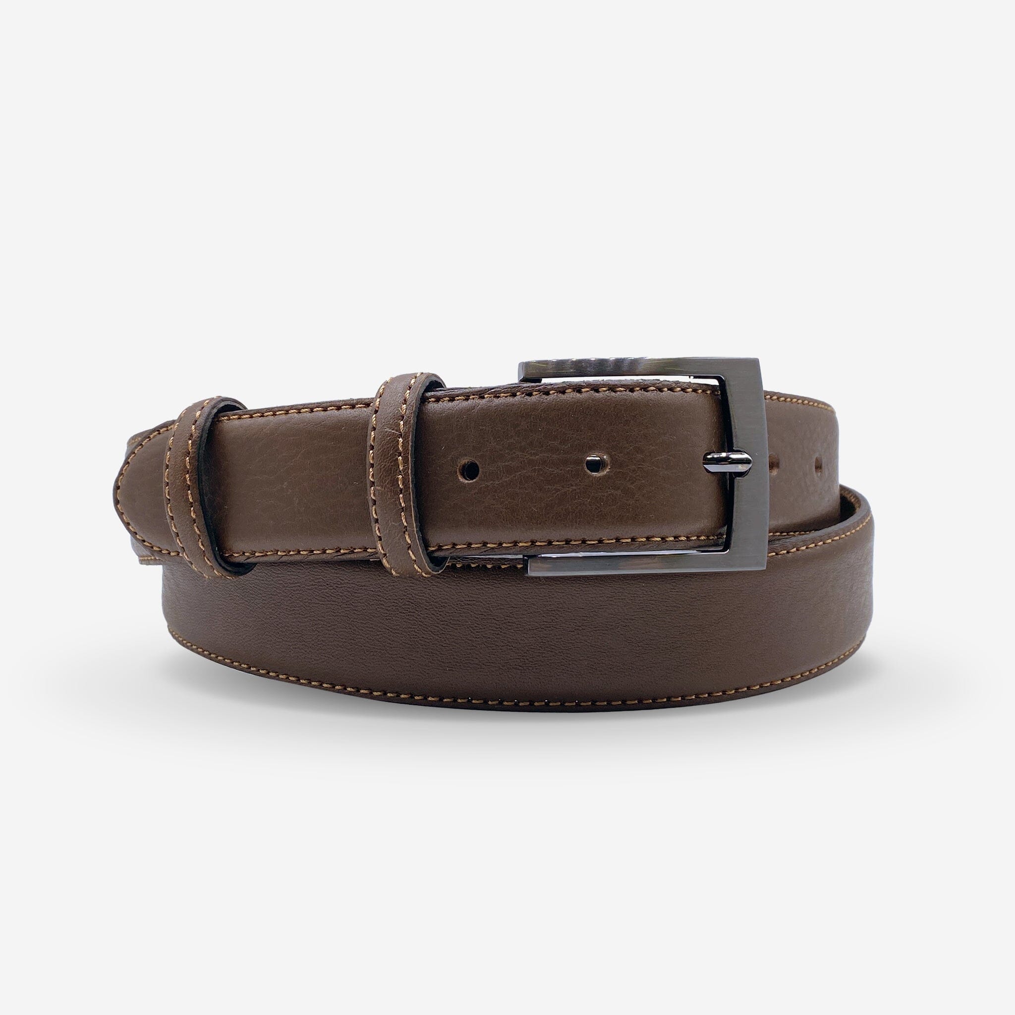 Ceinture cuir de vachette homme-Largeur 35mm-CT039 Ceintures homme Glove Story MARRON 100/115 - 35