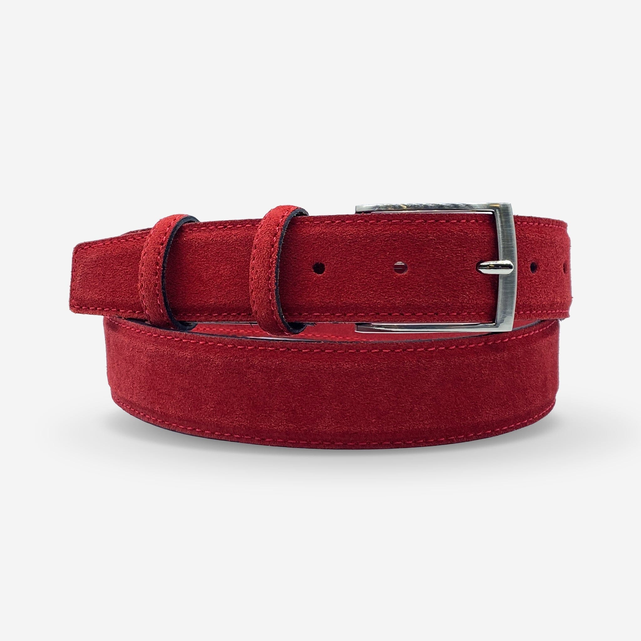 Ceinture cuir de vachette homme-Largeur 35mm-CT041 Ceintures homme Glove Story ROUGE 100/115 - 35