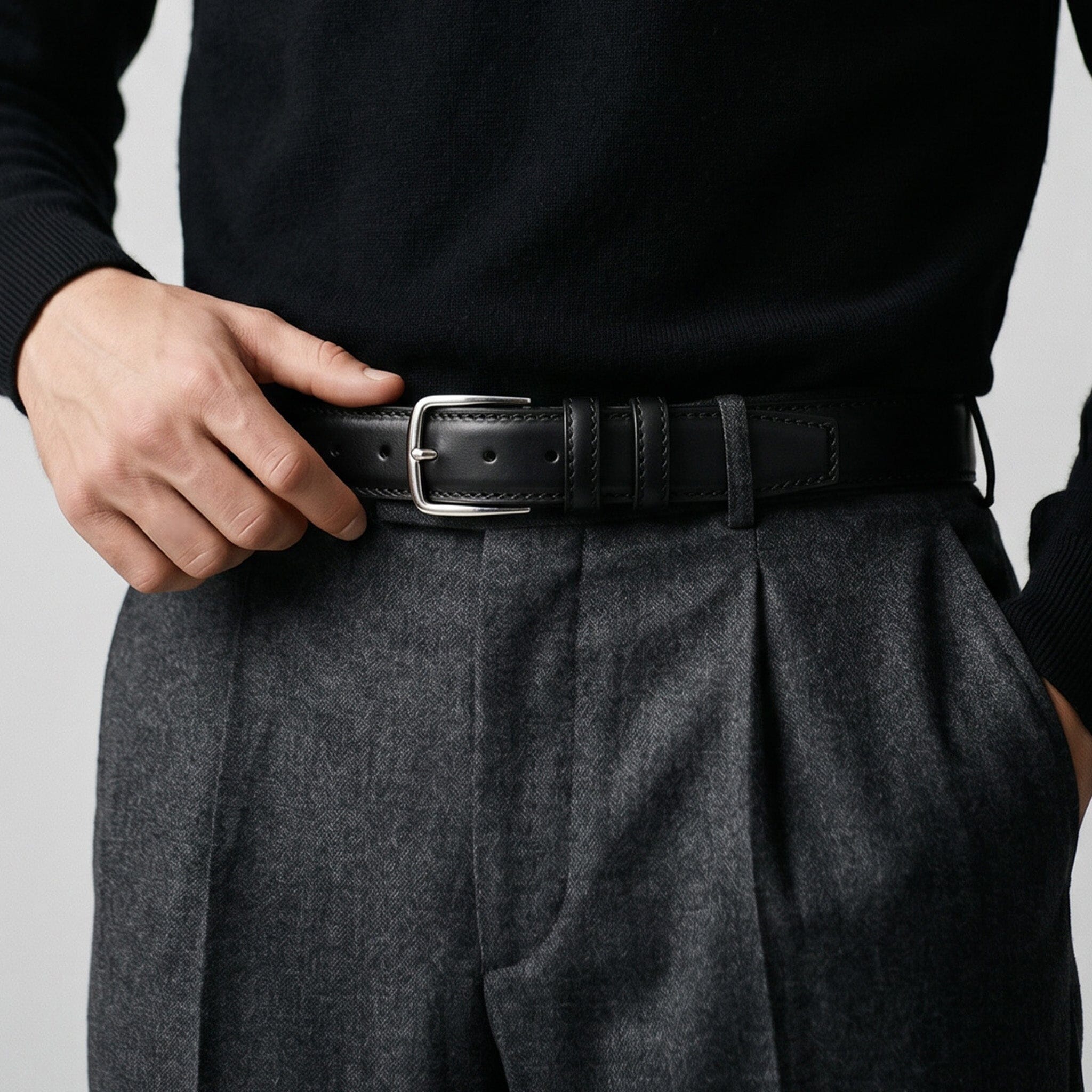 Ceinture cuir de vachette homme-Largeur 35mm-CT047 Ceintures homme Glove Story