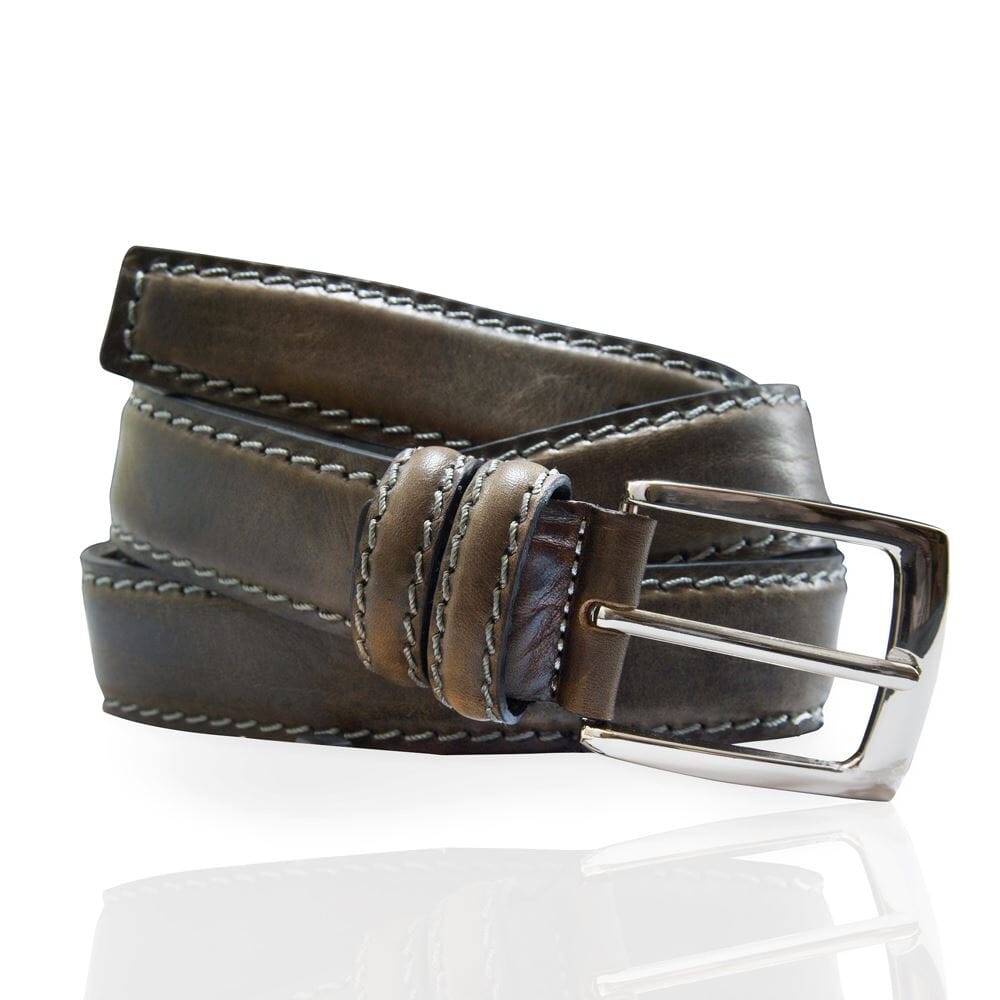 Ceinture cuir de vachette homme-Largeur 35mm-CT047 Ceintures homme Glove Story GRIS 105/120 - 35