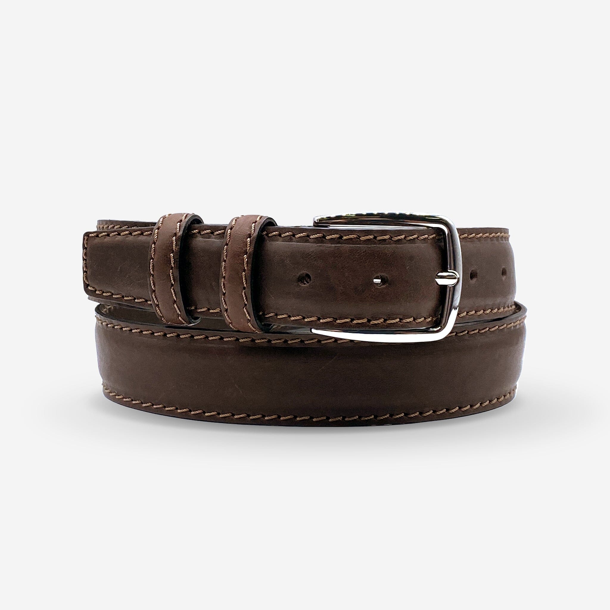 Ceinture cuir de vachette homme-Largeur 35mm-CT047 Ceintures homme Glove Story MARRON 105/120 - 35