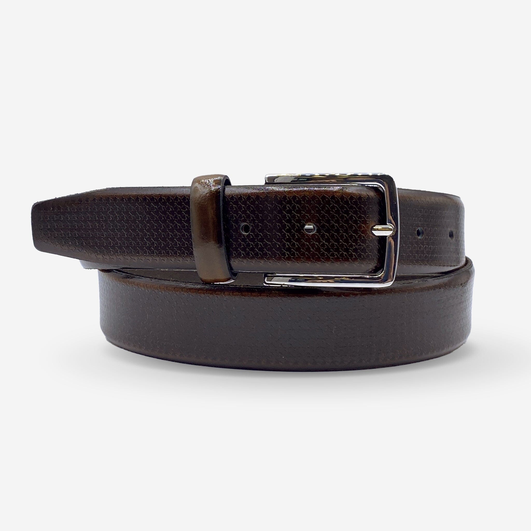 Ceinture cuir de vachette homme-Largeur 35mm-CT048 Ceintures homme Glove Story MARRON 100/115 - 35