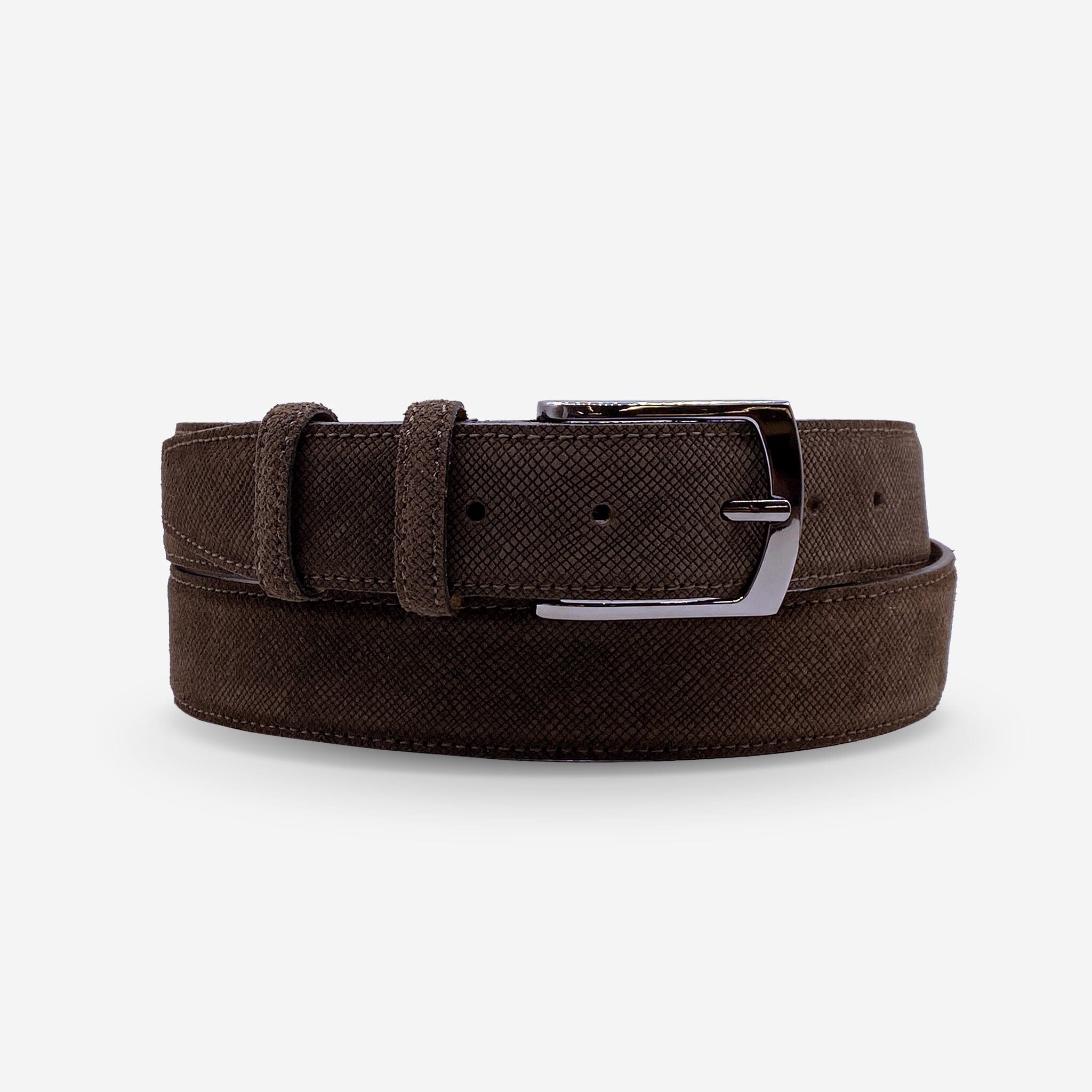 Ceinture cuir de vachette homme-Largeur 35mm-CT055 Ceinture Glove Story BRUN 110/125 - 35