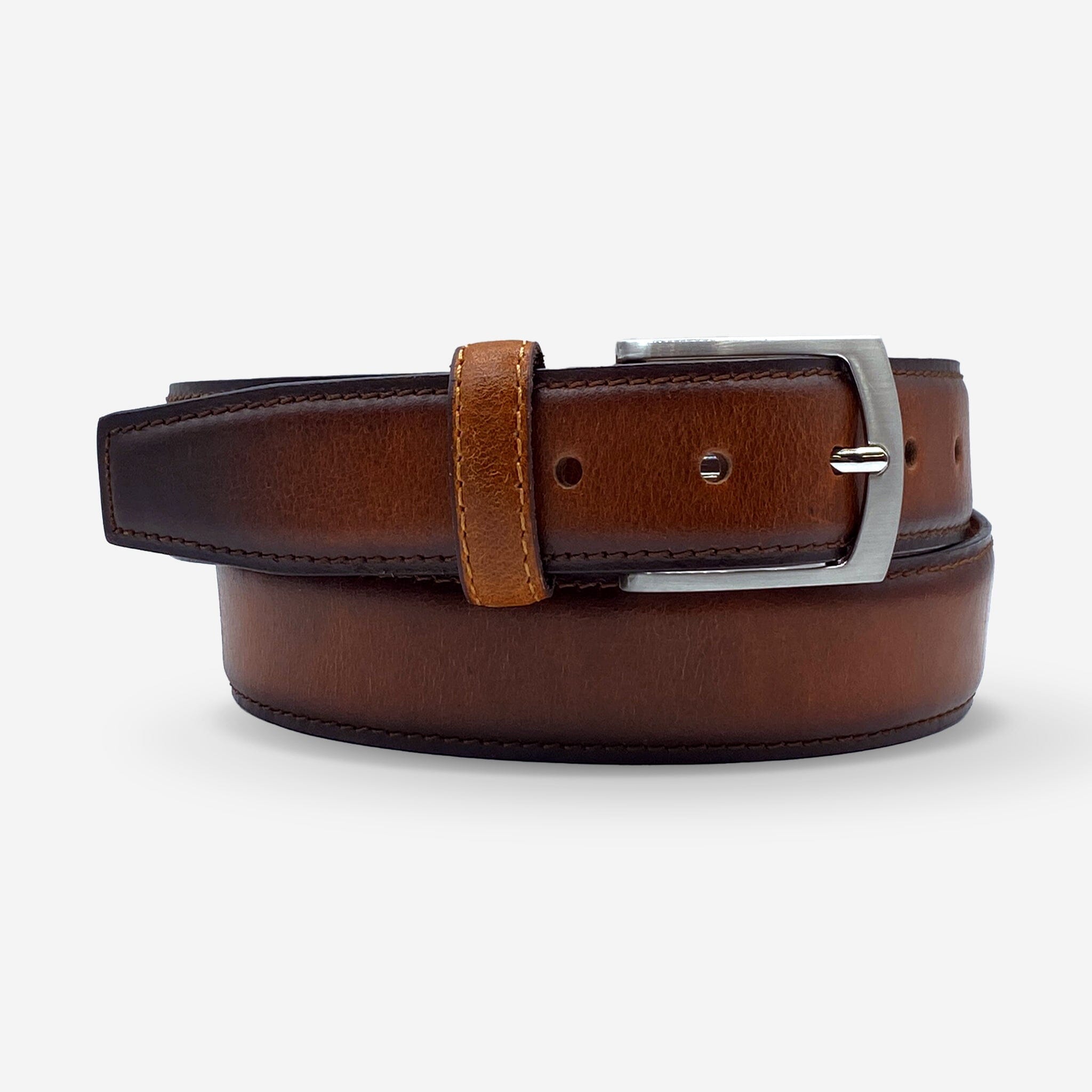 Ceinture cuir de vachette homme-Largeur 35mm-CT063 Ceintures homme Glove Story TABACCO 95/110 - 35