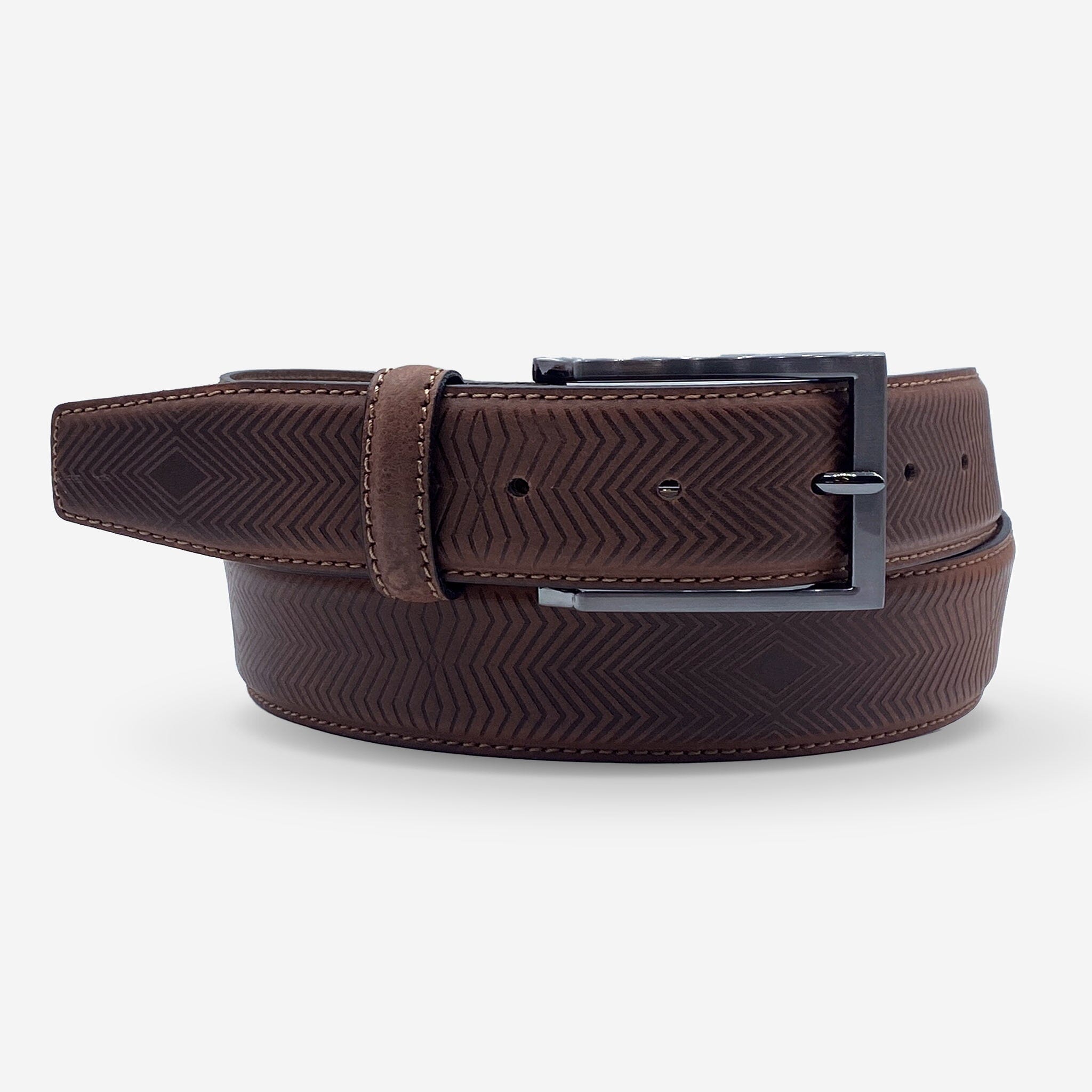 Ceinture cuir de vachette homme-Largeur 35mm-CT065 Ceinture Glove Story TAN 100/115 - 35