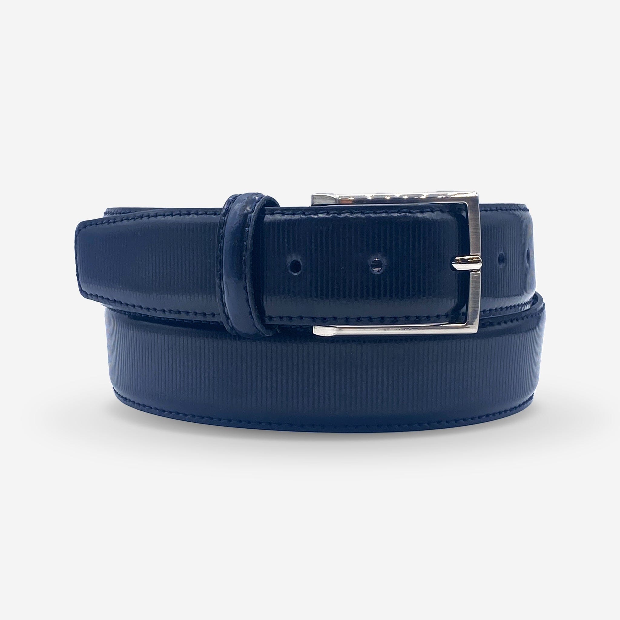 Ceinture cuir de vachette homme-Largeur 35mm-CT066 Ceinture Glove Story BLEU 100/115 - 35