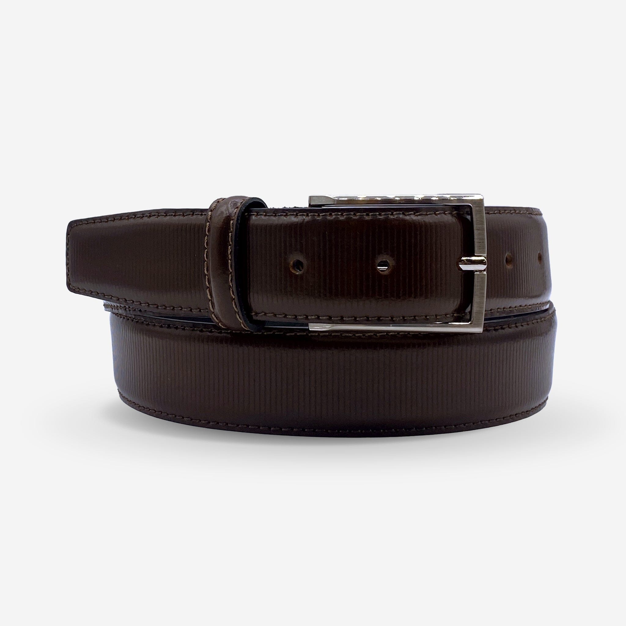 Ceinture cuir de vachette homme-Largeur 35mm-CT066 Ceinture Glove Story BRUN 100/115 - 35
