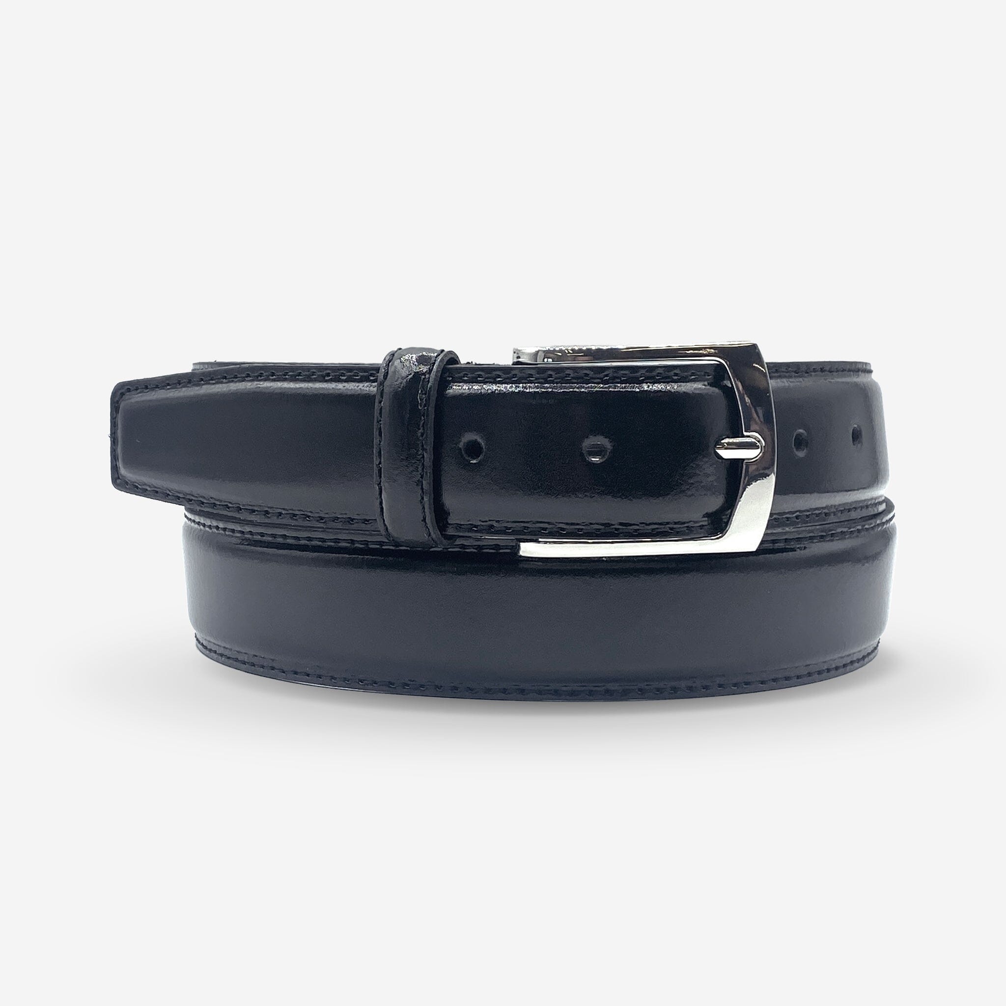 Ceinture cuir de vachette homme-Largeur 35mm-CT068 Ceinture Glove Story NOIR 105/120 - 35