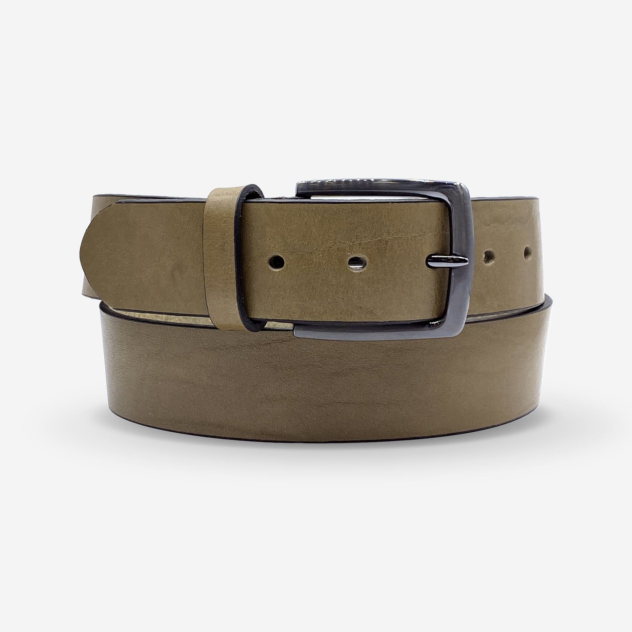 Ceinture cuir de vachette homme-Largeur 40mm-CT080 Ceinture Glove Story TAUPE .095/110 - 35