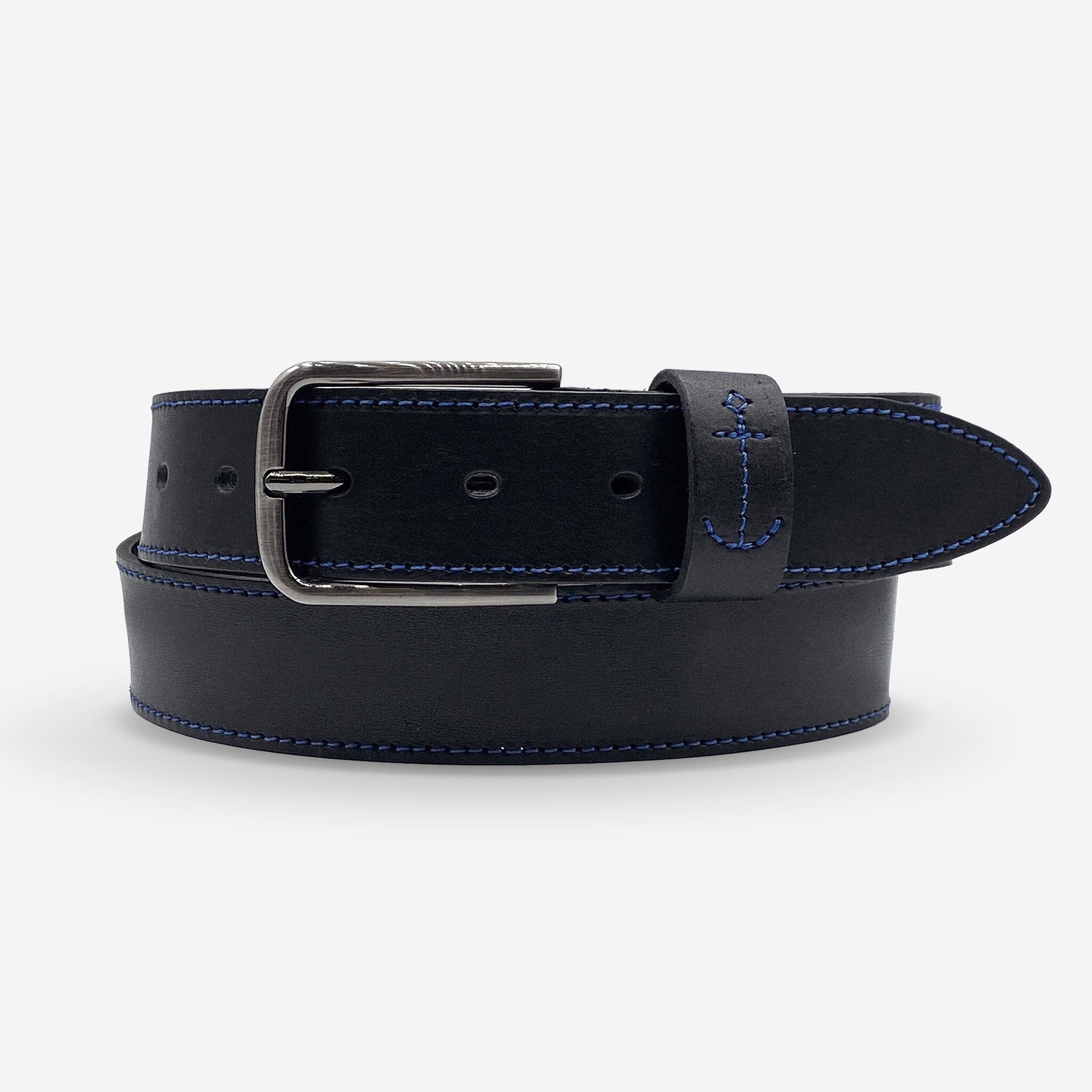 Ceinture cuir vachette homme-Largeur 35mm-CT064 Ceinture Glove Story NOIR .095/110 - 35