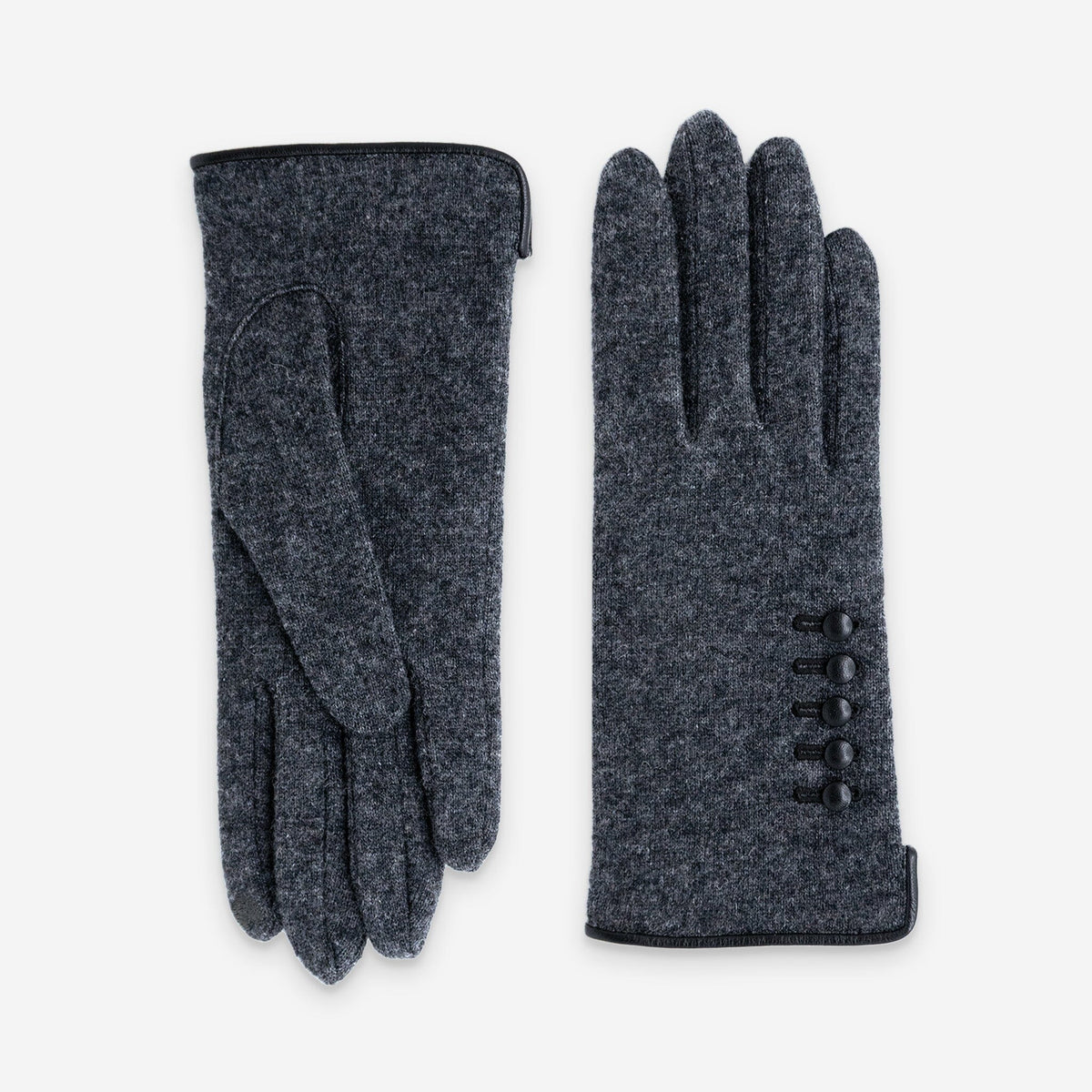 Gants 80% laine 20% nylon-Tactile-31119NF Gants laine femme Glove Story Gris TU