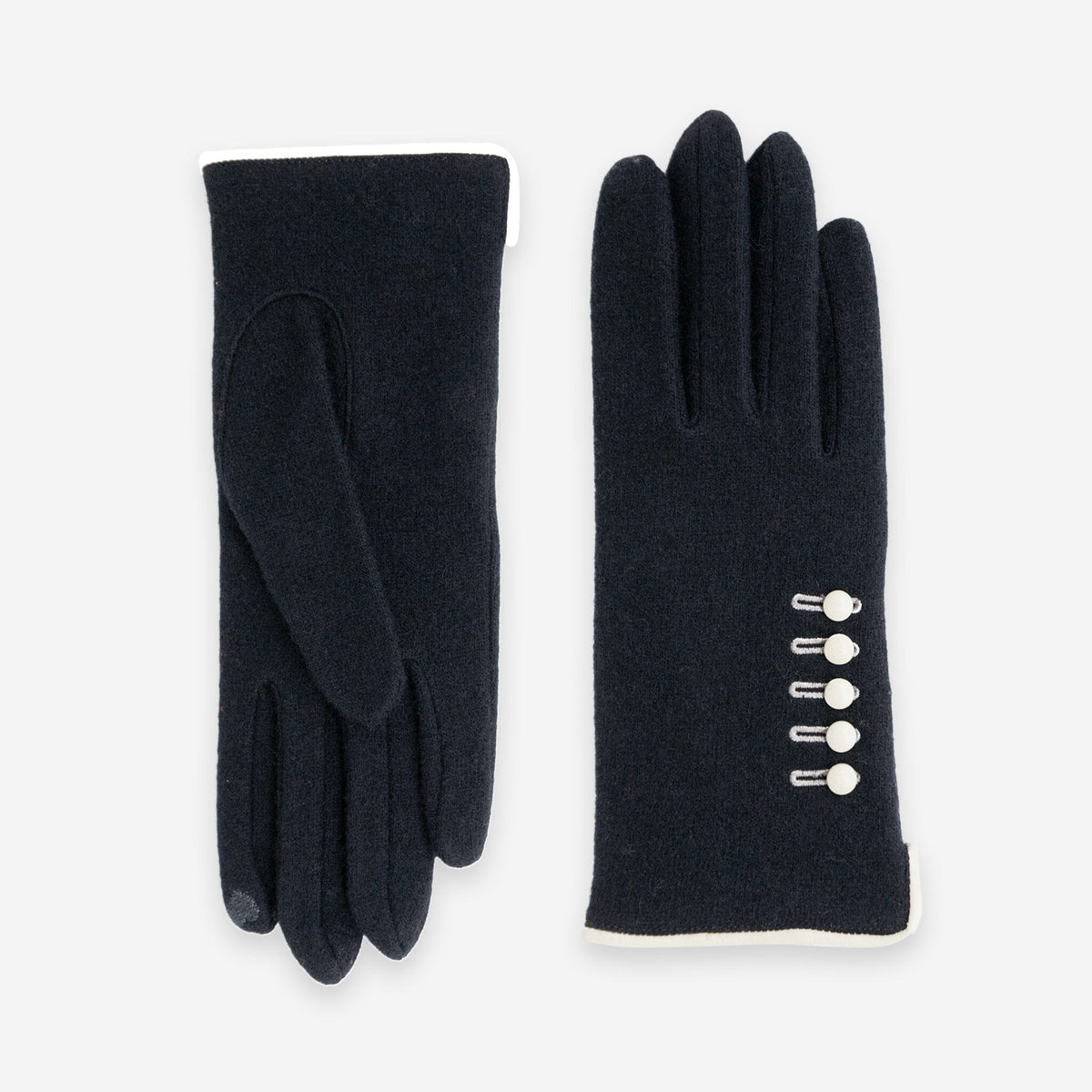 Gants 80% laine 20% nylon-Tactile-31119NF Gants laine femme Glove Story Noir TU