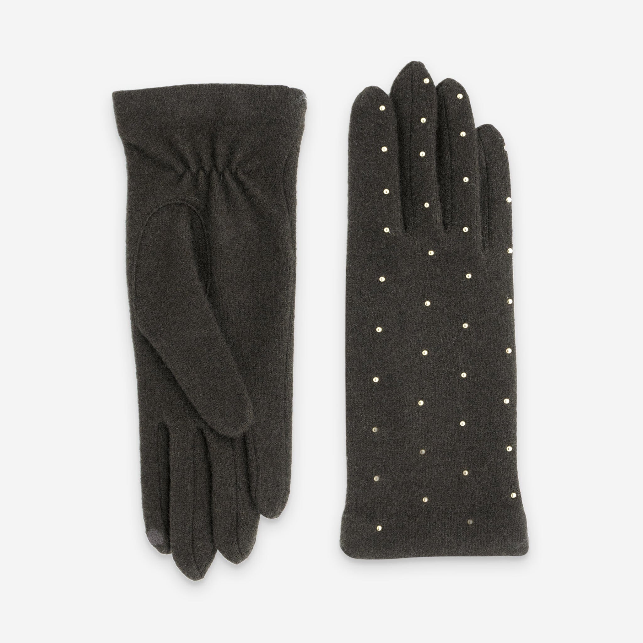 Gants 80% laine 20% nylon-Tactile-31137NF Gants laine femme Glove Story Choco TU