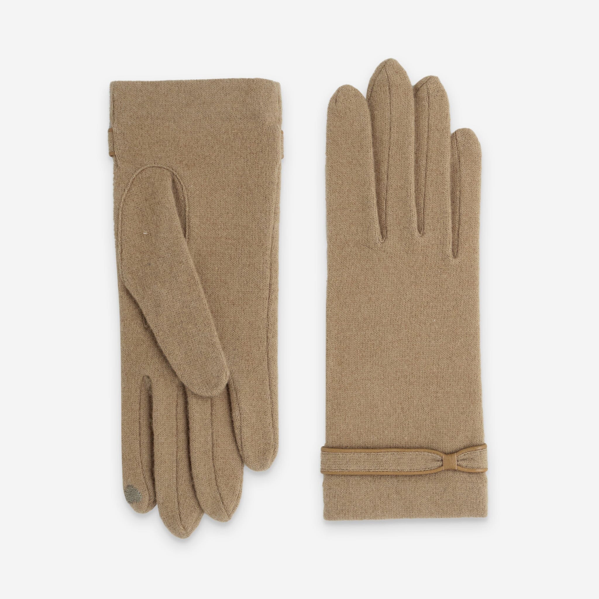Gants 80% laine 20% nylon-Tactile-31159NF Gants laine femme Glove Story Camel TU