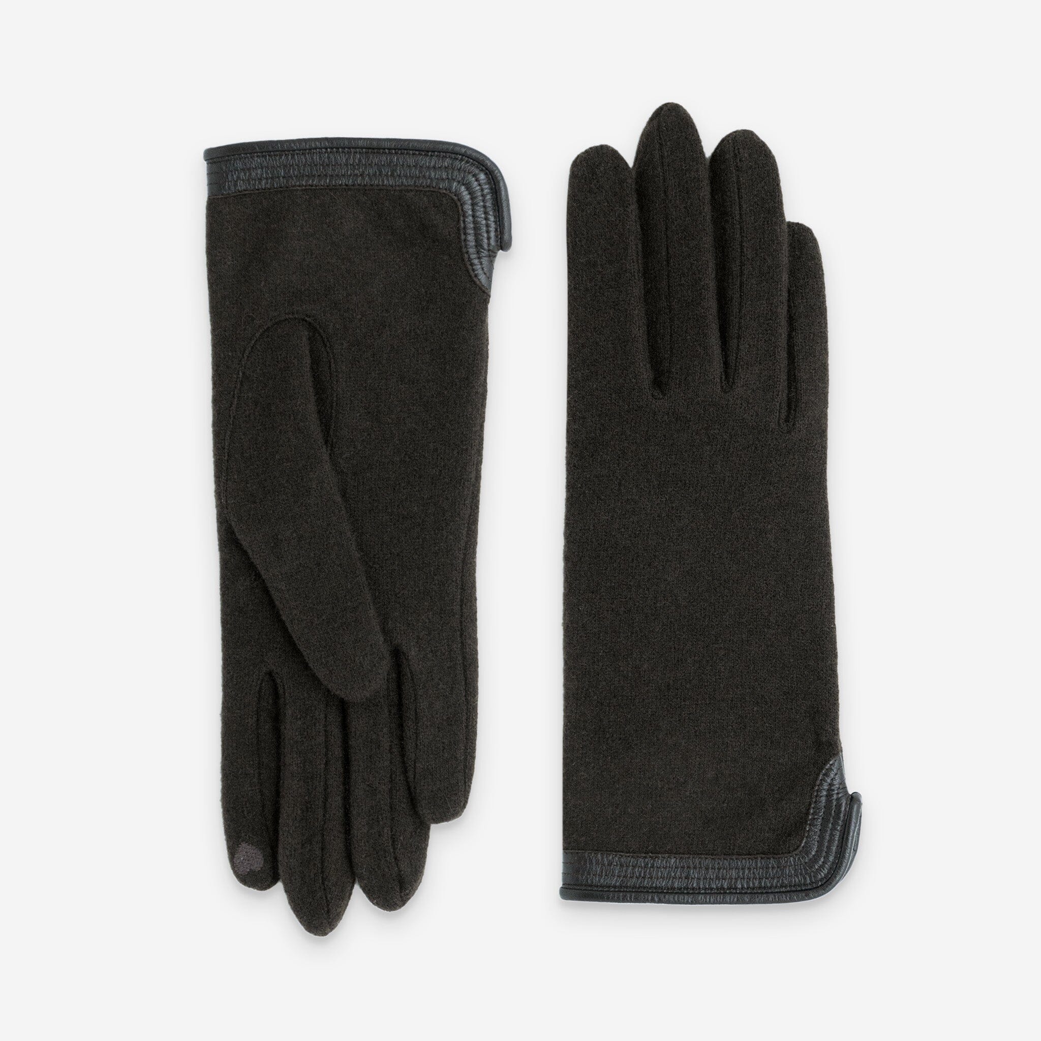 Gants 80% laine 20% nylon-Tactile-31166NF Gants laine femme Glove Story Choco TU