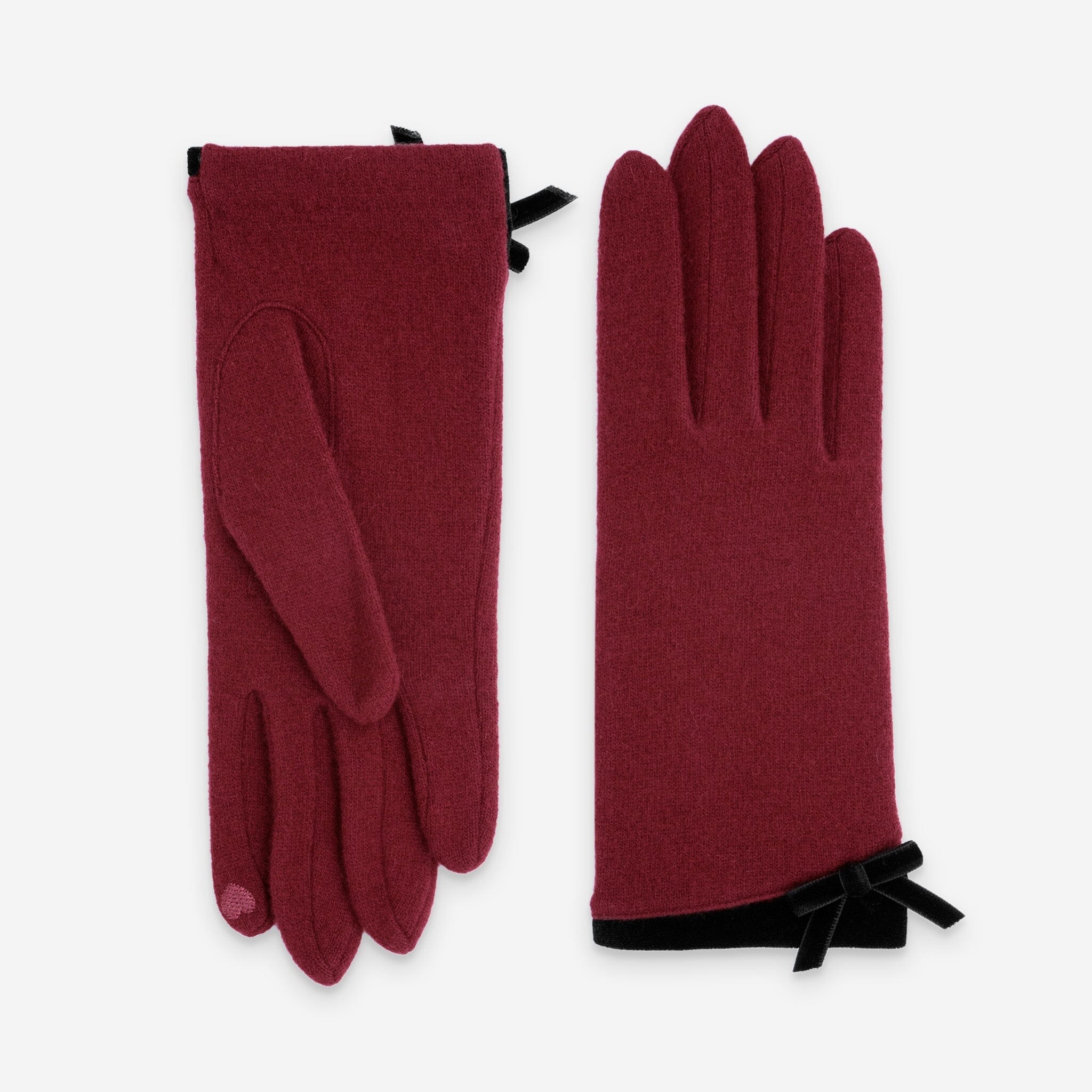 Gants 80% laine 20% nylon-Tactile-31167NF Gants laine femme Glove Story Bordeaux TU