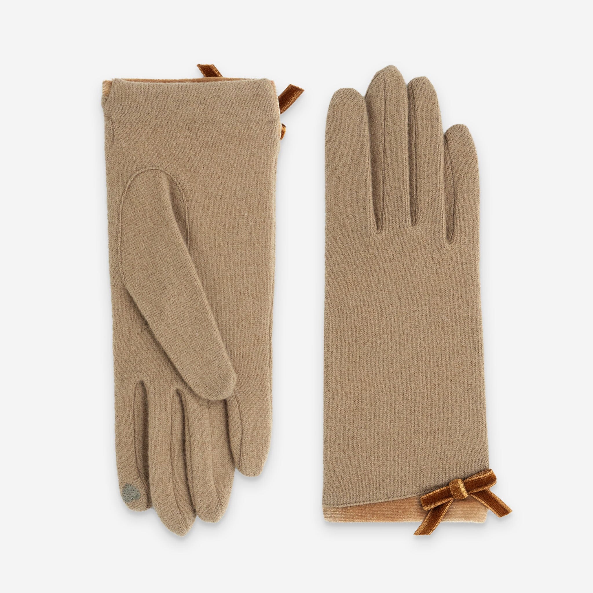 Gants 80% laine 20% nylon-Tactile-31167NF Gants laine femme Glove Story Camel TU