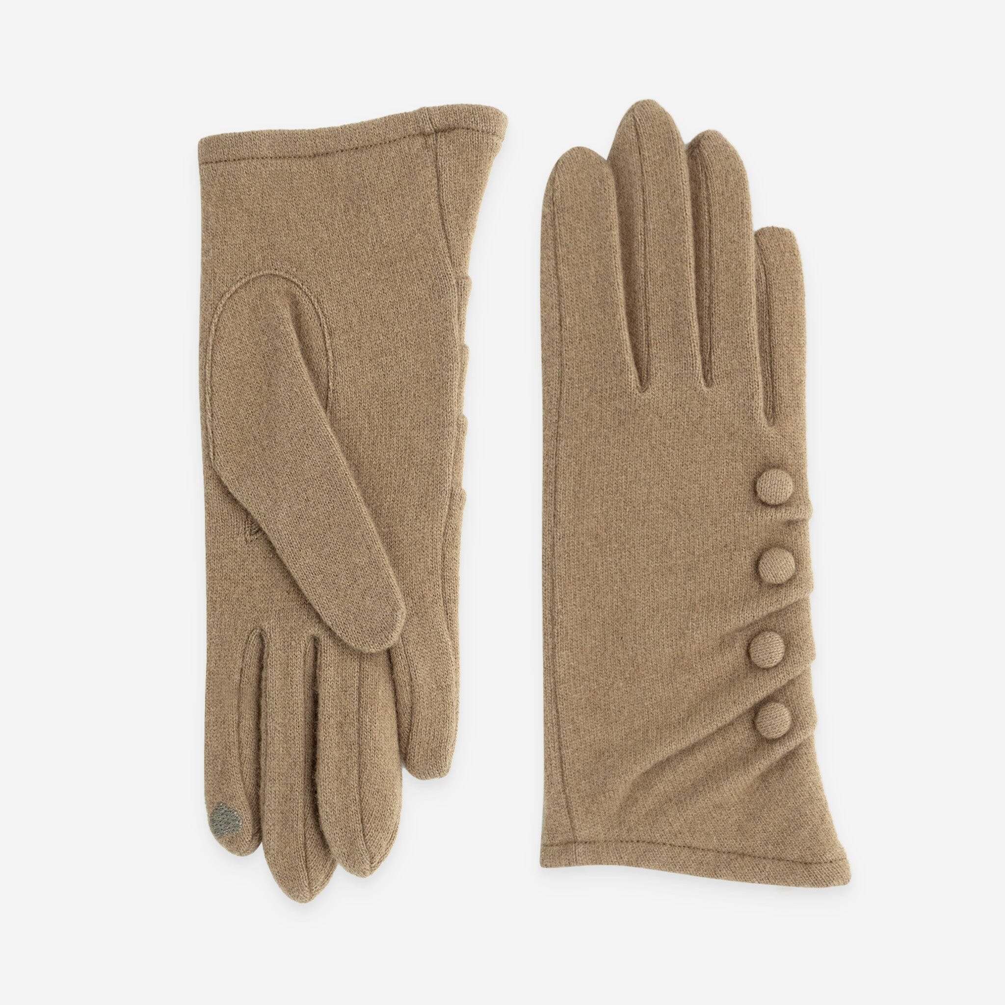 Gants 80% laine 20% nylon-Tactile-31175NF Gants laine femme Glove Story Camel TU