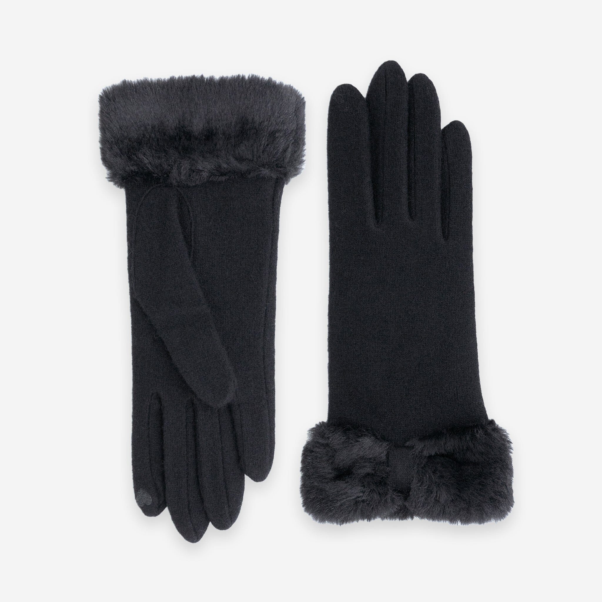 Gants 80% laine 20% nylon-Tactile-31176NF Gants laine femme Glove Story Noir TU