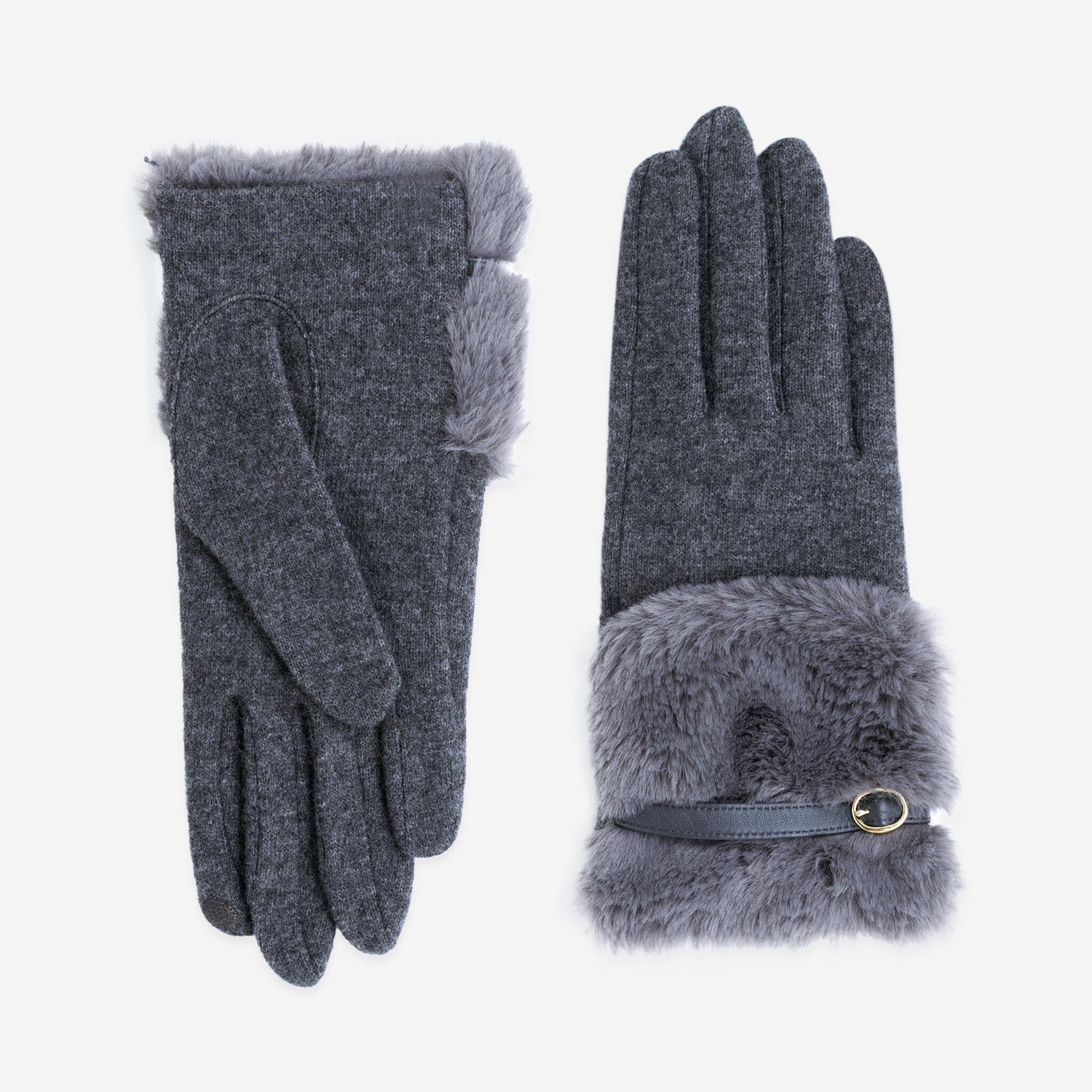 Gants 80% laine 20% nylon-Tactile-31184NF Gants laine femme Glove Story Gris TU