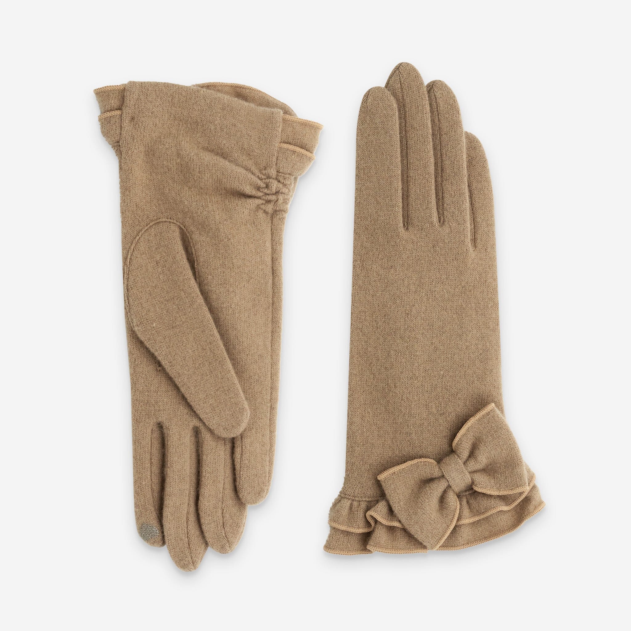 Gants 80% laine 20% nylon-Tactile-31185NF Gants laine femme Glove Story Camel TU