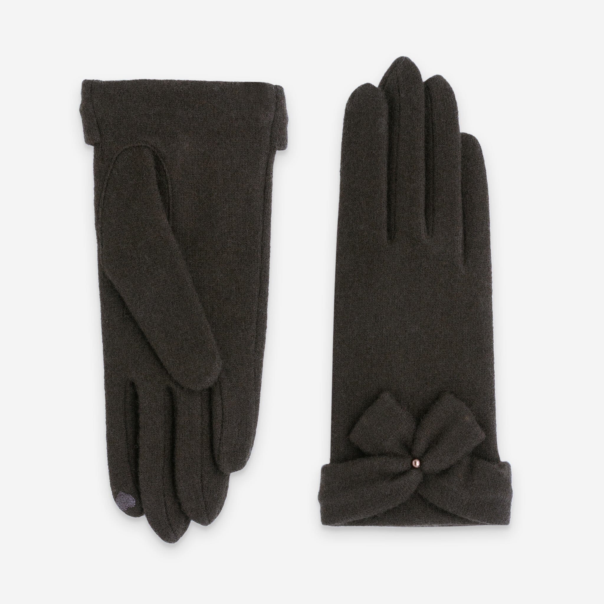 Gants 80% laine 20% nylon-Tactile-31186NF Gants laine femme Glove Story Choco TU