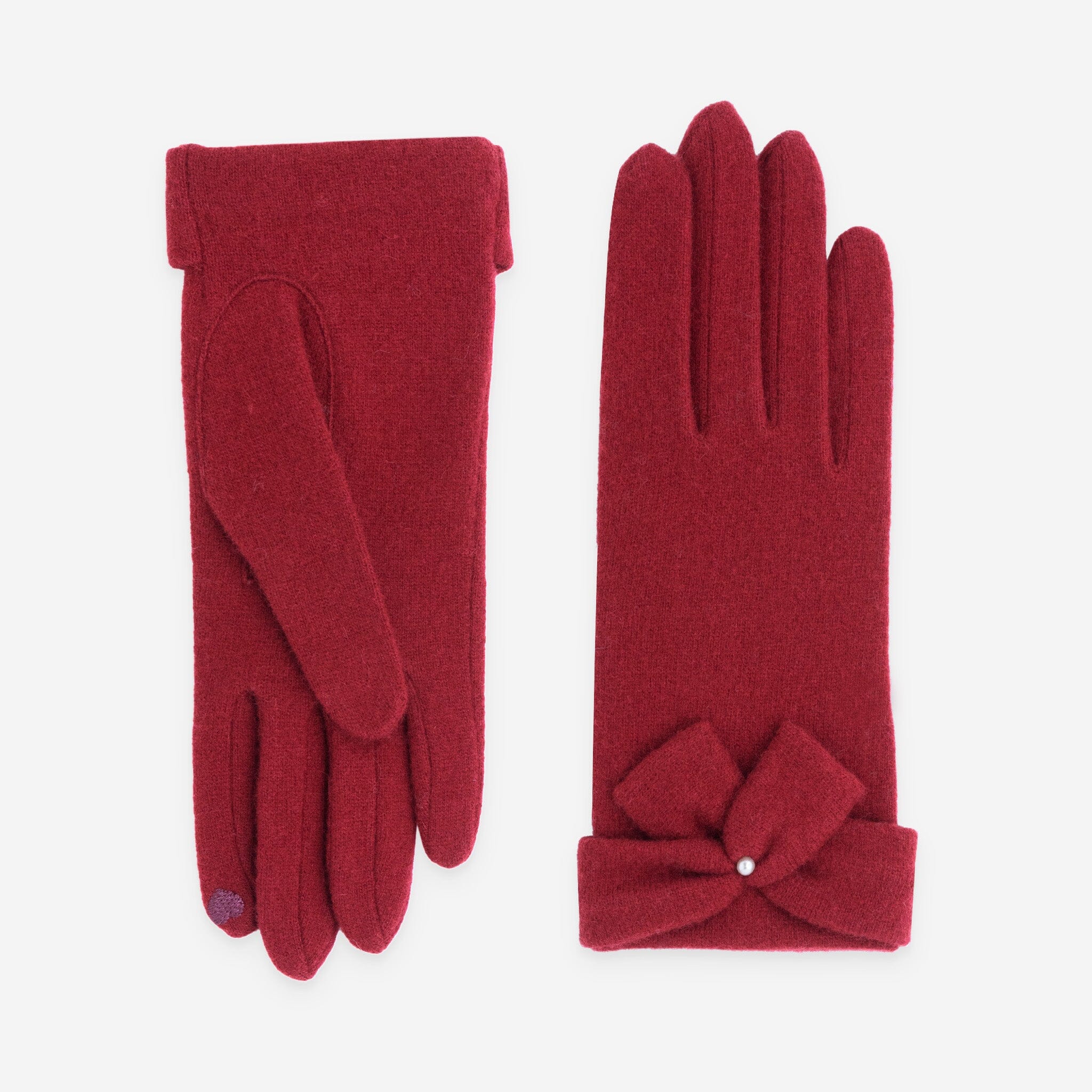 Gants 80% laine 20% nylon-Tactile-31186NF Gants laine femme Glove Story Rouge TU