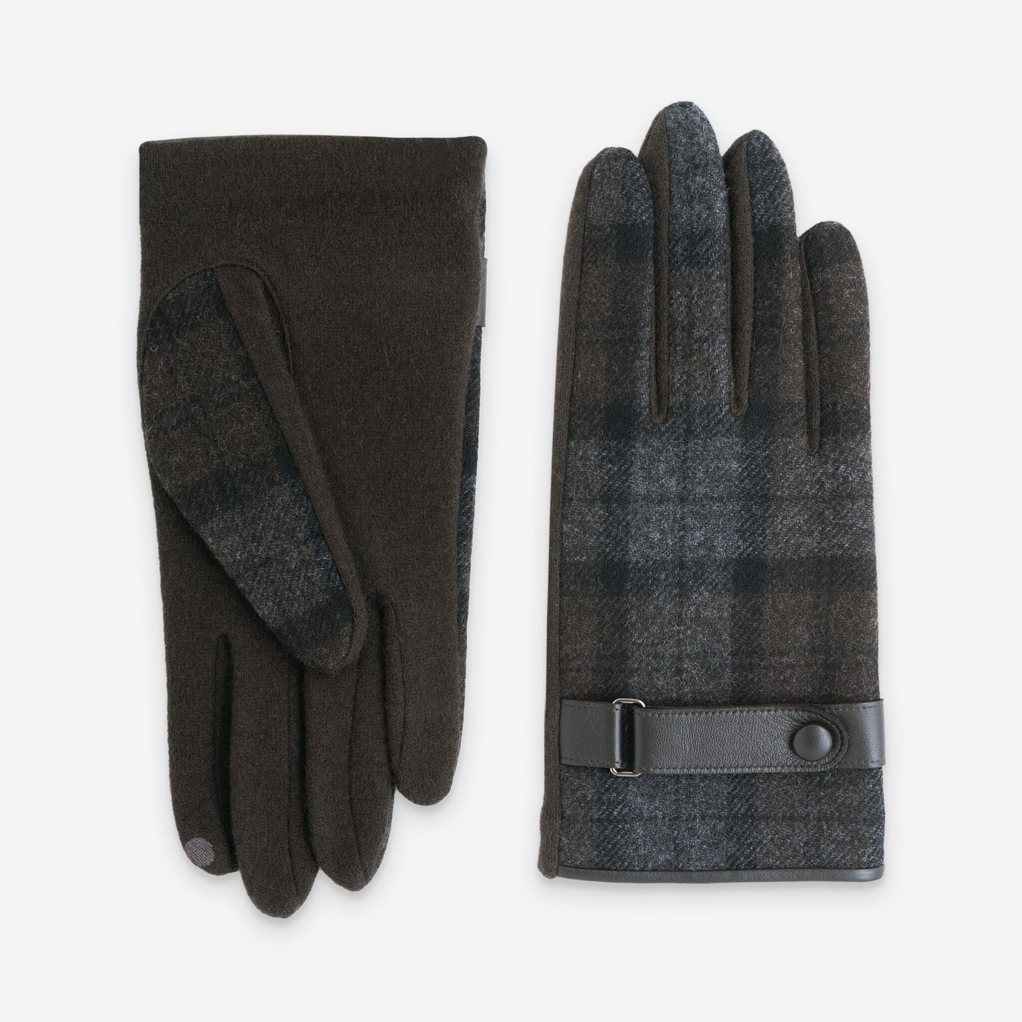 Gants 80% laine 20% nylon-Tactile-32012NF Gants laine homme Glove Story Choco TU