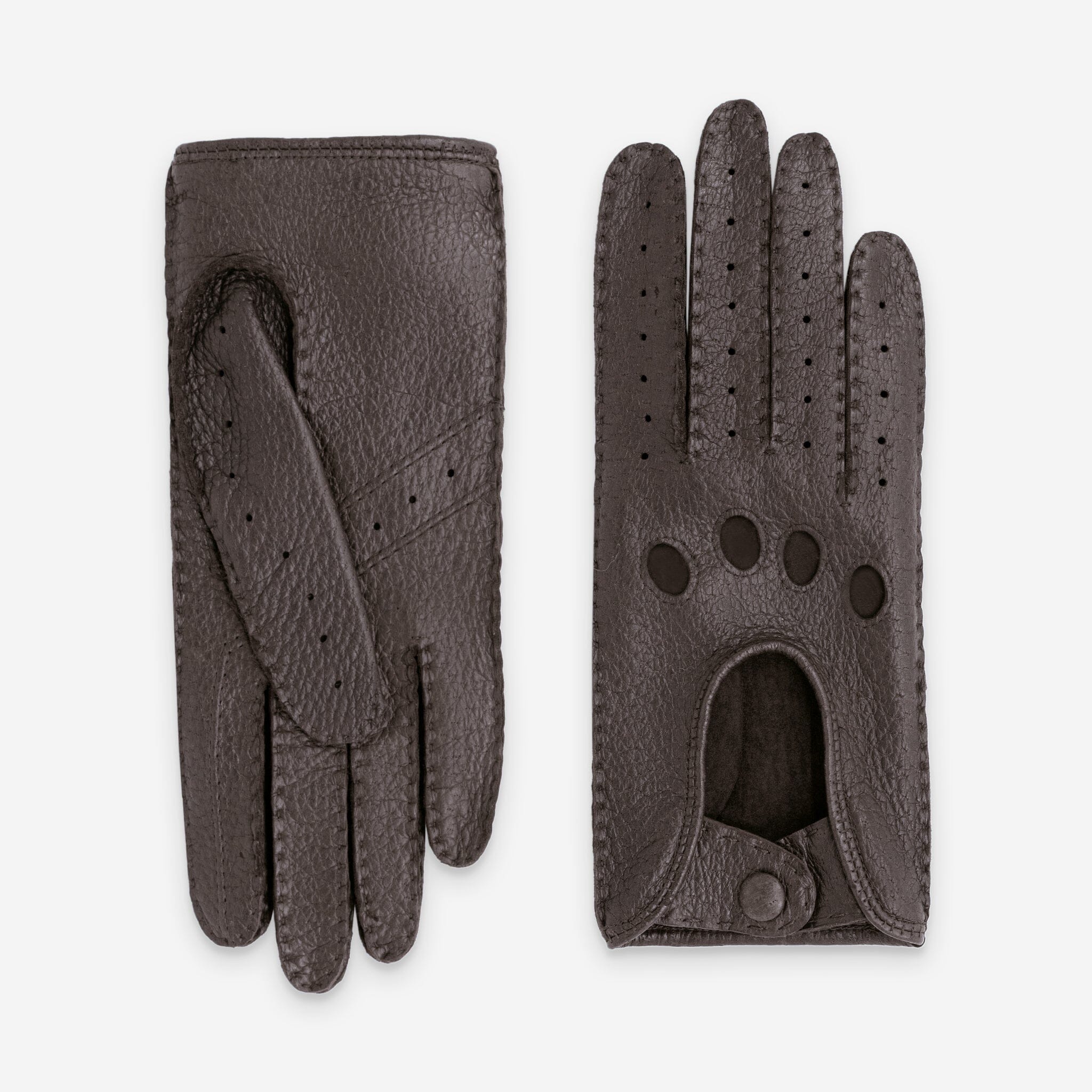 Gants conduite Femme Pecari-non double-21584NF Gants de conduite femme Glove Story Choco 6.5