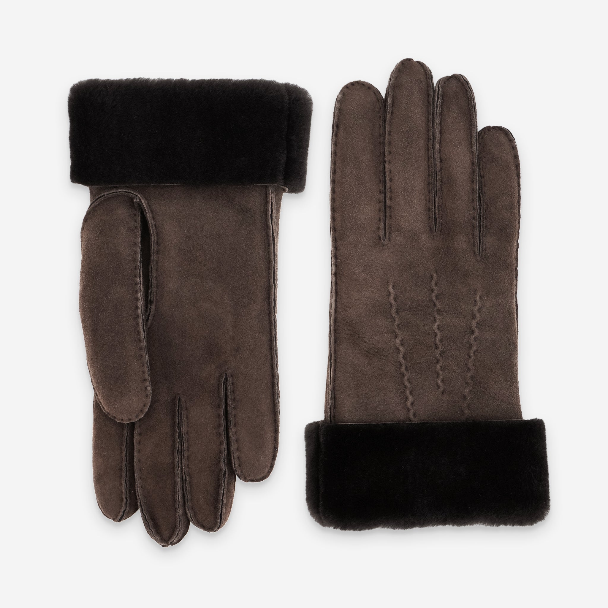 Gants cuir-100% mouton-22083SH Gants cuir homme prestige Glove Story Brun 7.5