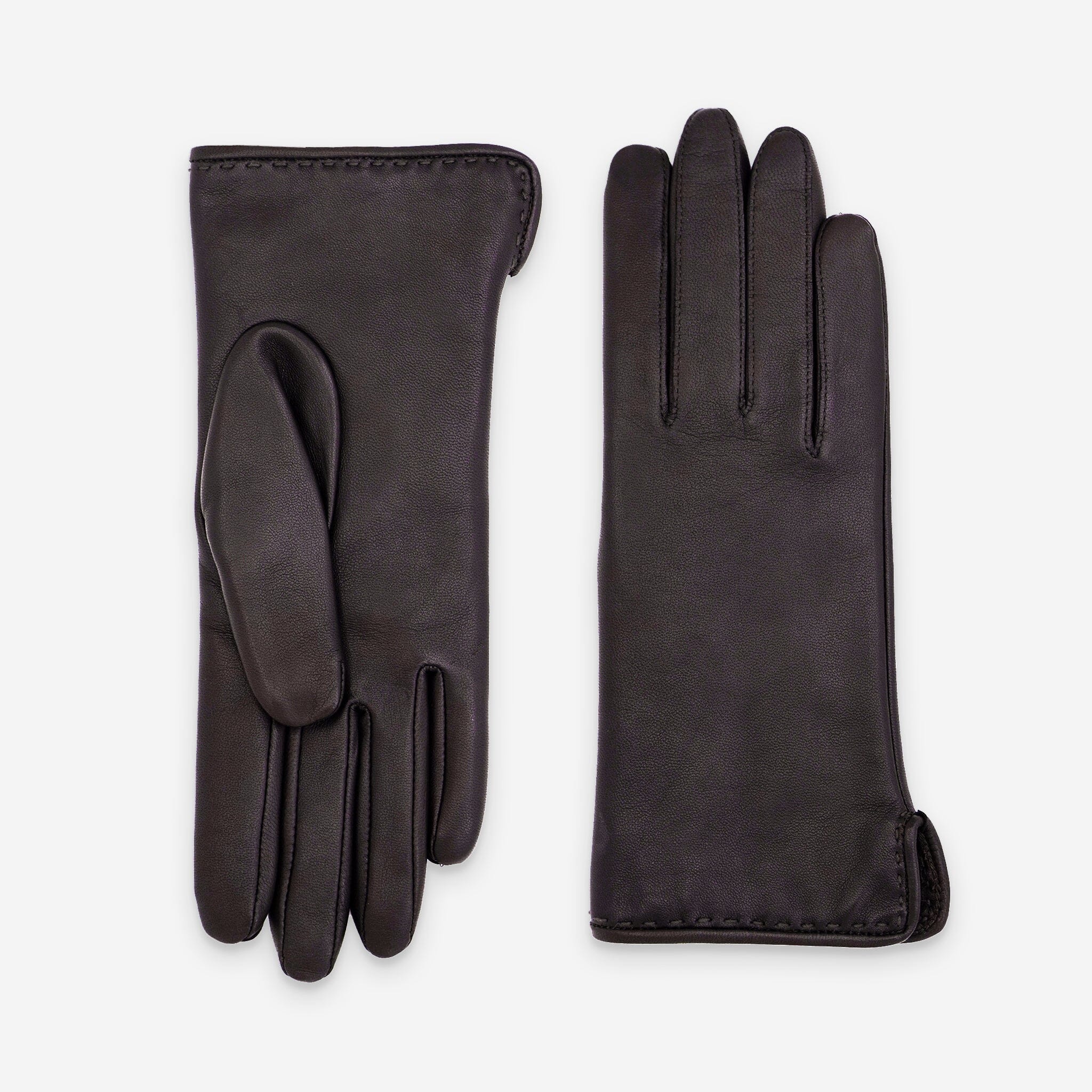 Gants cuir agneau-100% cachemire-21006CA Gant Glove Story Choco 6.5