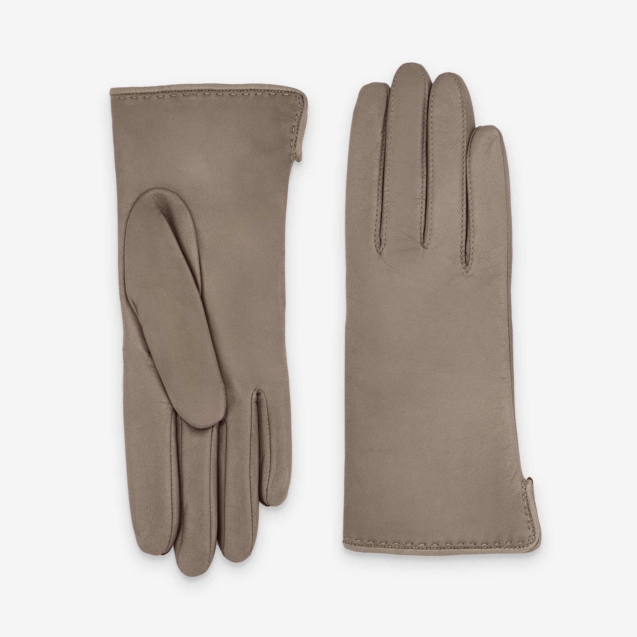 Gants cuir agneau-100% cachemire-21006CA Gants cuir femme prestige Glove Story Stone 6.5