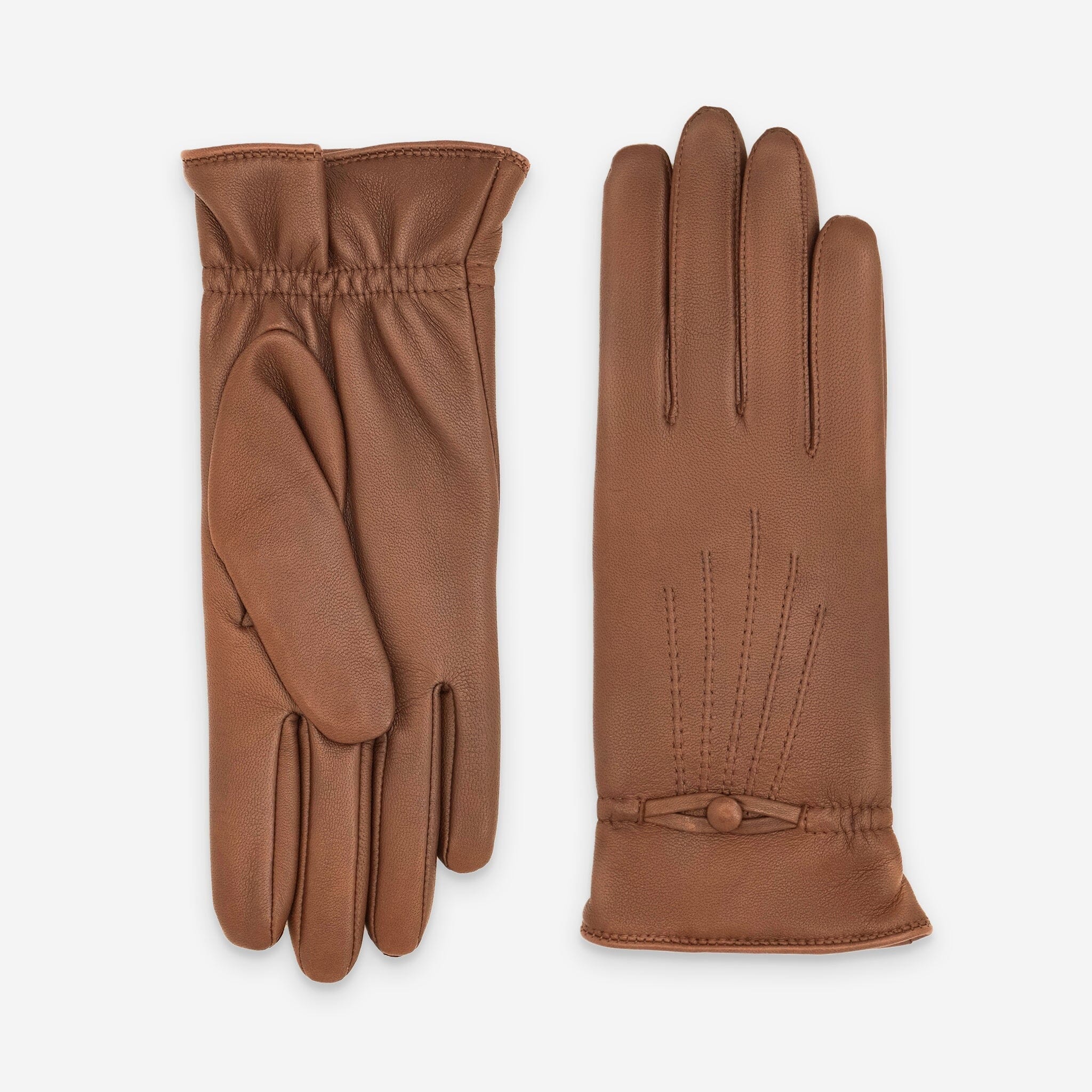Gants cuir agneau-100% cachemire-21191CA Gants cuir femme prestige Glove Story Cork 6.5