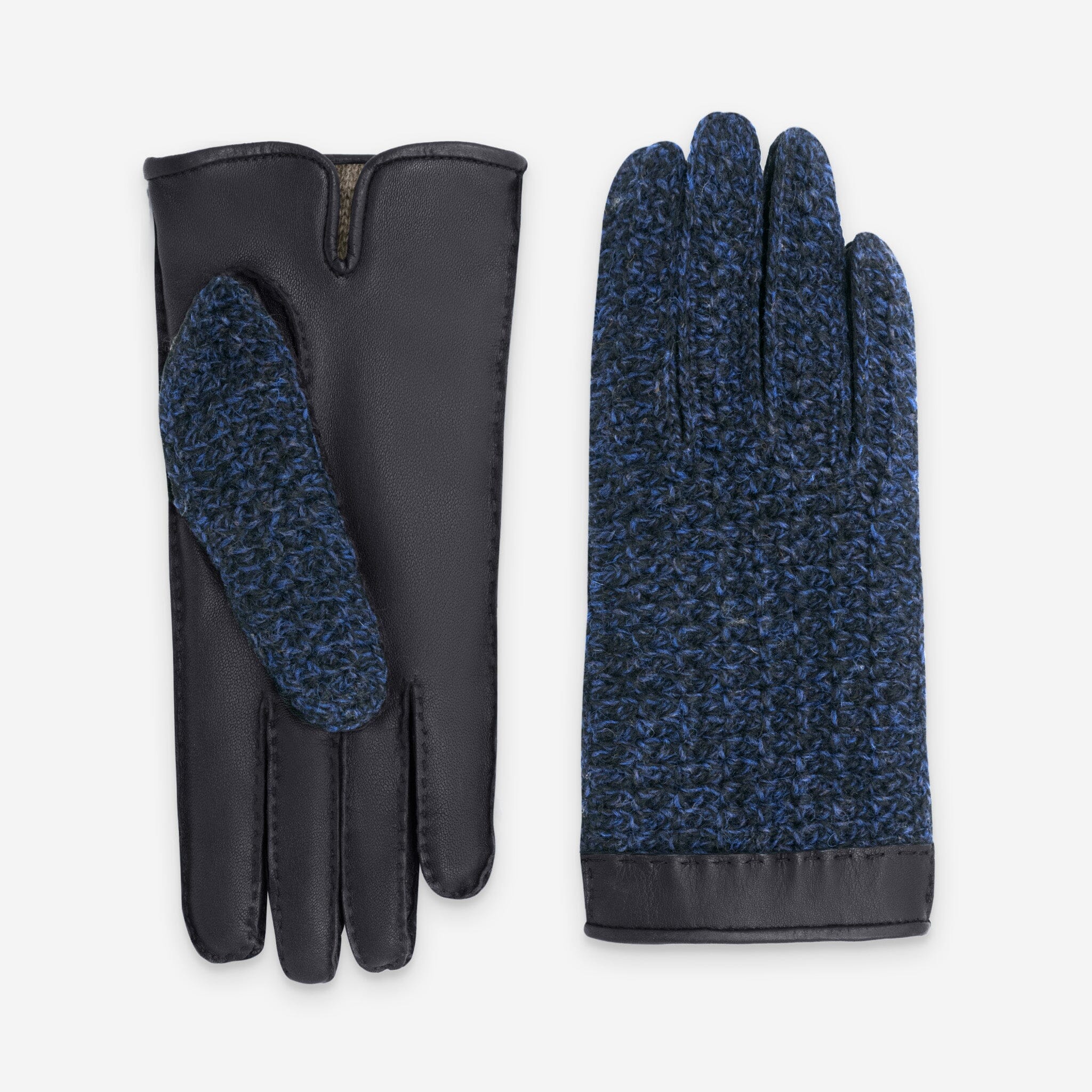 Gants cuir agneau-100% cachemire-21544CA Gants cuir femme prestige Glove Story Deep Blue 6.5
