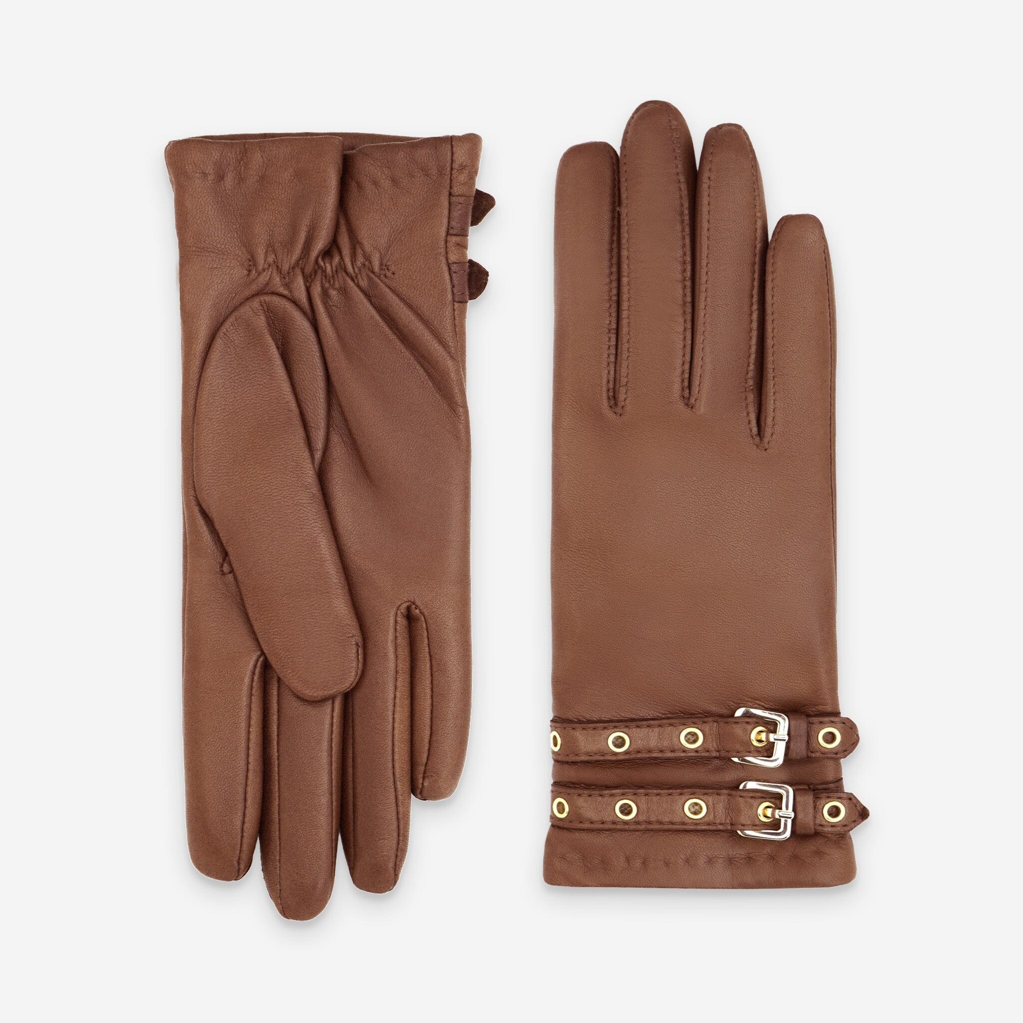 Gants cuir agneau-100% cachemire-21549CA Gants cuir femme prestige Glove Story Cork 6.5