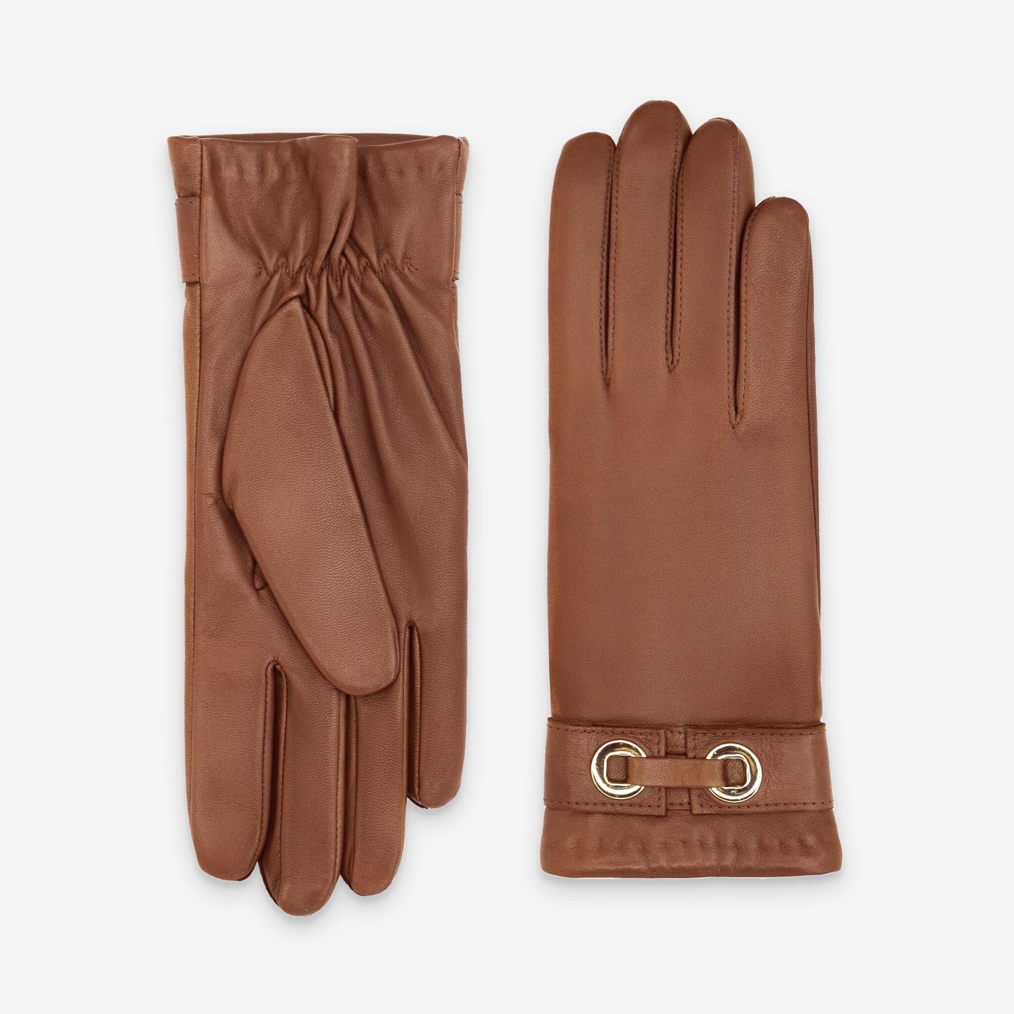 Gants cuir agneau-100% cachemire-21556CA Gants cuir femme prestige Glove Story Cork 6.5
