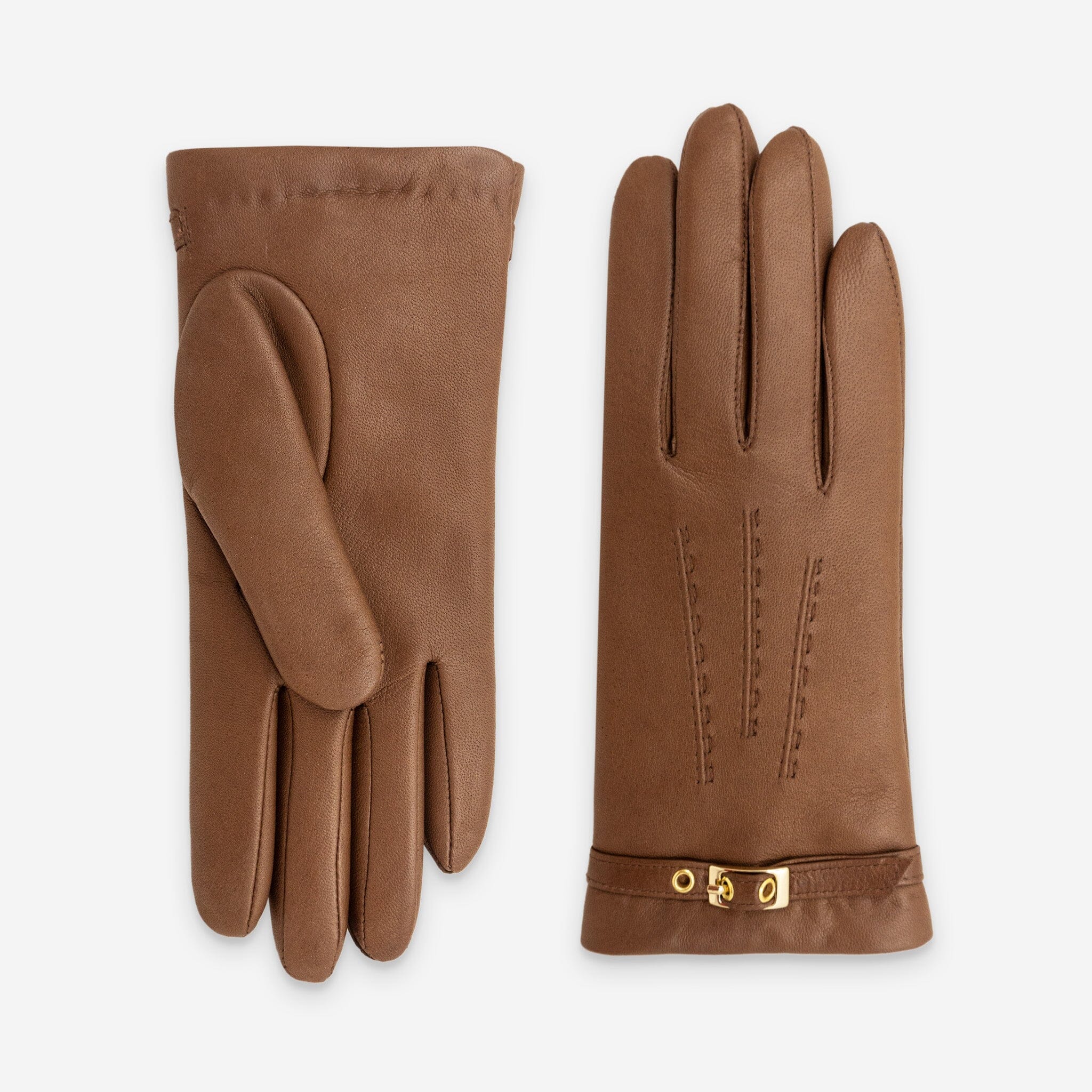 Gants cuir agneau-100% cachemire-21619CA Gants cuir femme prestige Glove Story Cork 6.5