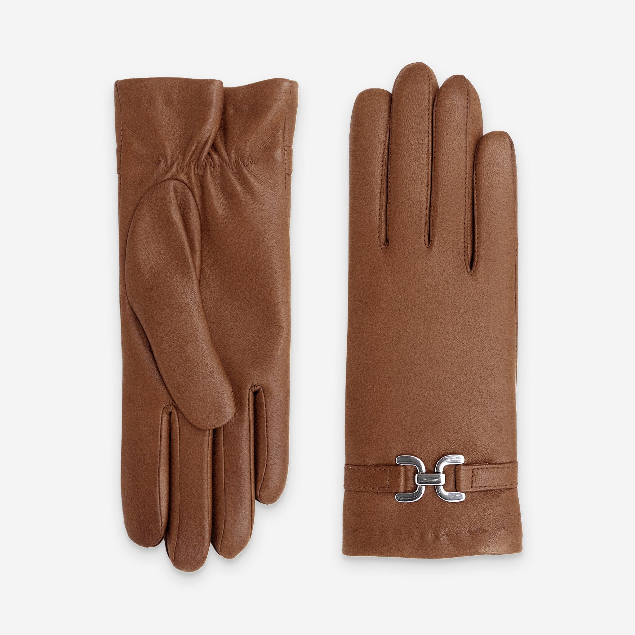 Gants cuir agneau-100% cachemire-21624CA Gants cuir femme prestige Glove Story Cork 6.5