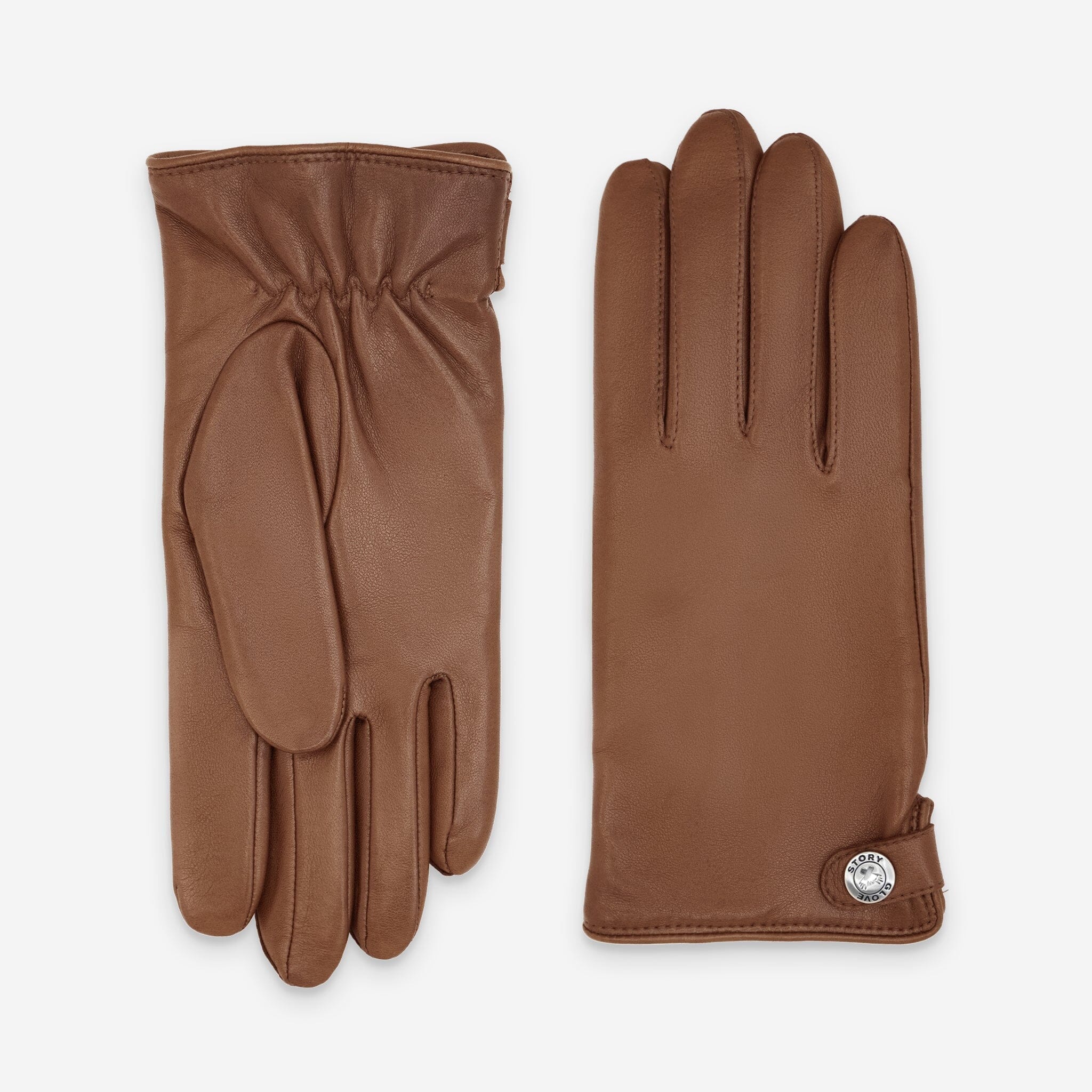 Gants cuir agneau-100% cachemire-22051CA Gants cuir homme prestige Glove Story Cork 7.5