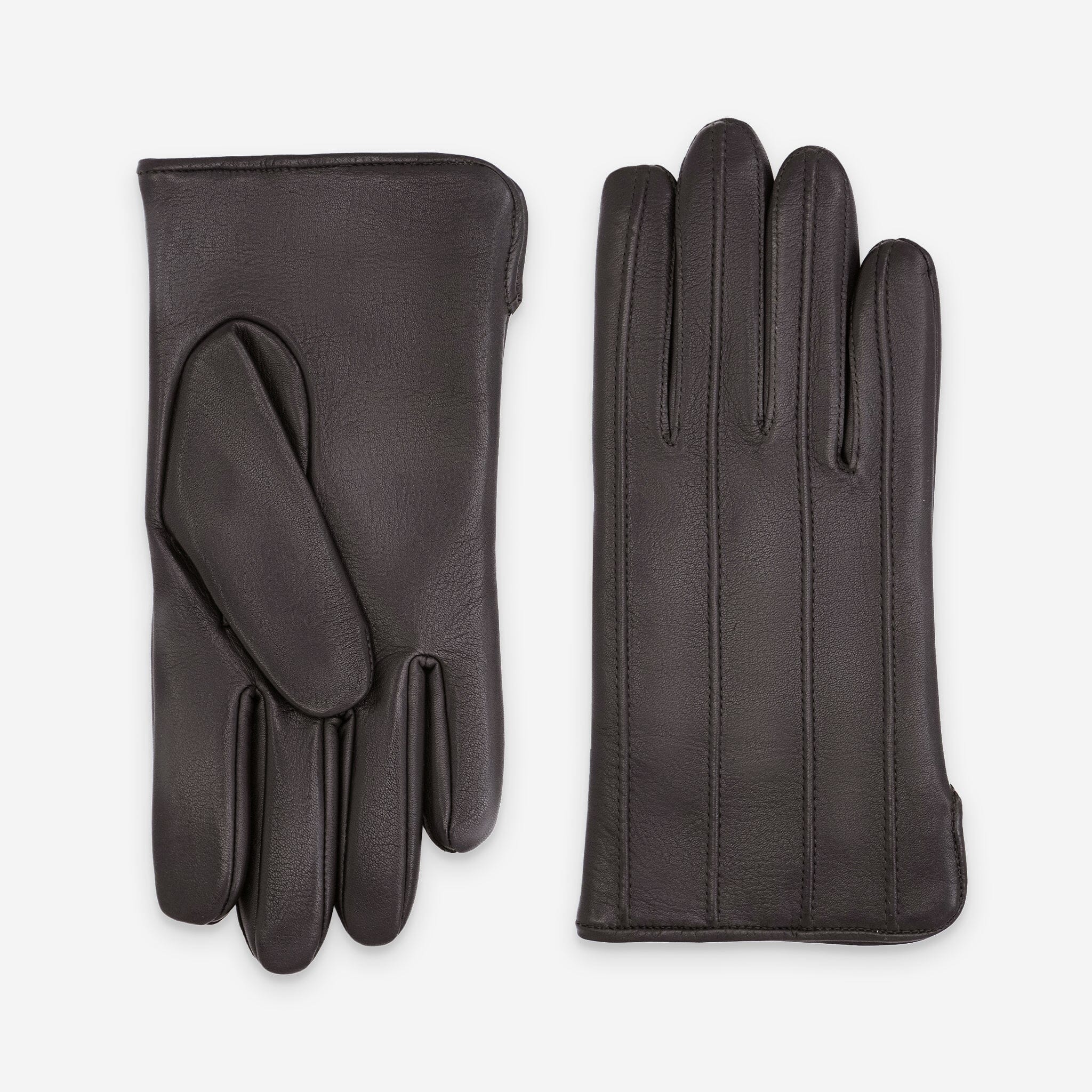 Gants cuir agneau-100% cachemire- 22107CA Gants cuir homme prestige Glove Story Choco 7.5