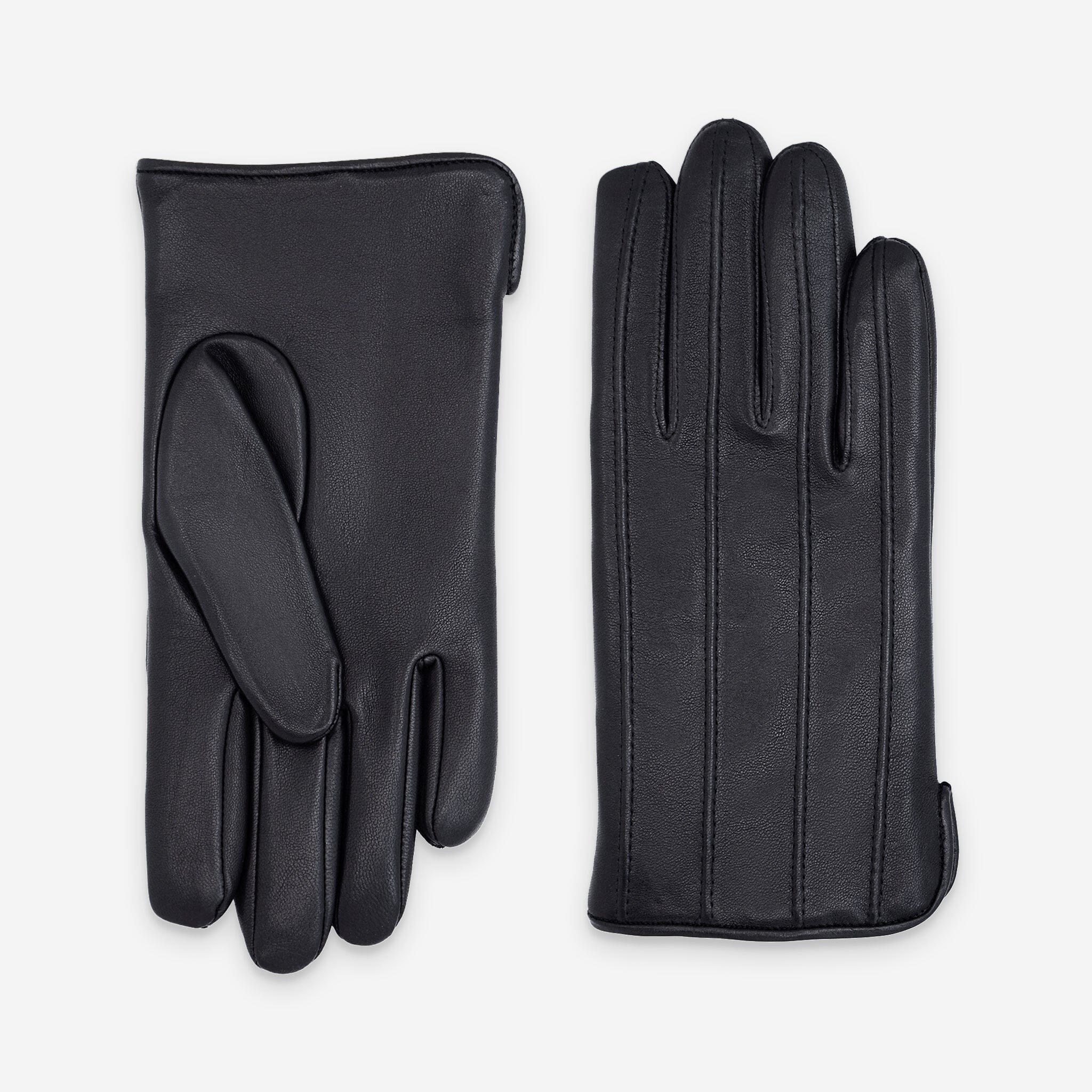 Gants cuir agneau-100% cachemire- 22107CA Gants cuir homme prestige Glove Story Noir 7.5